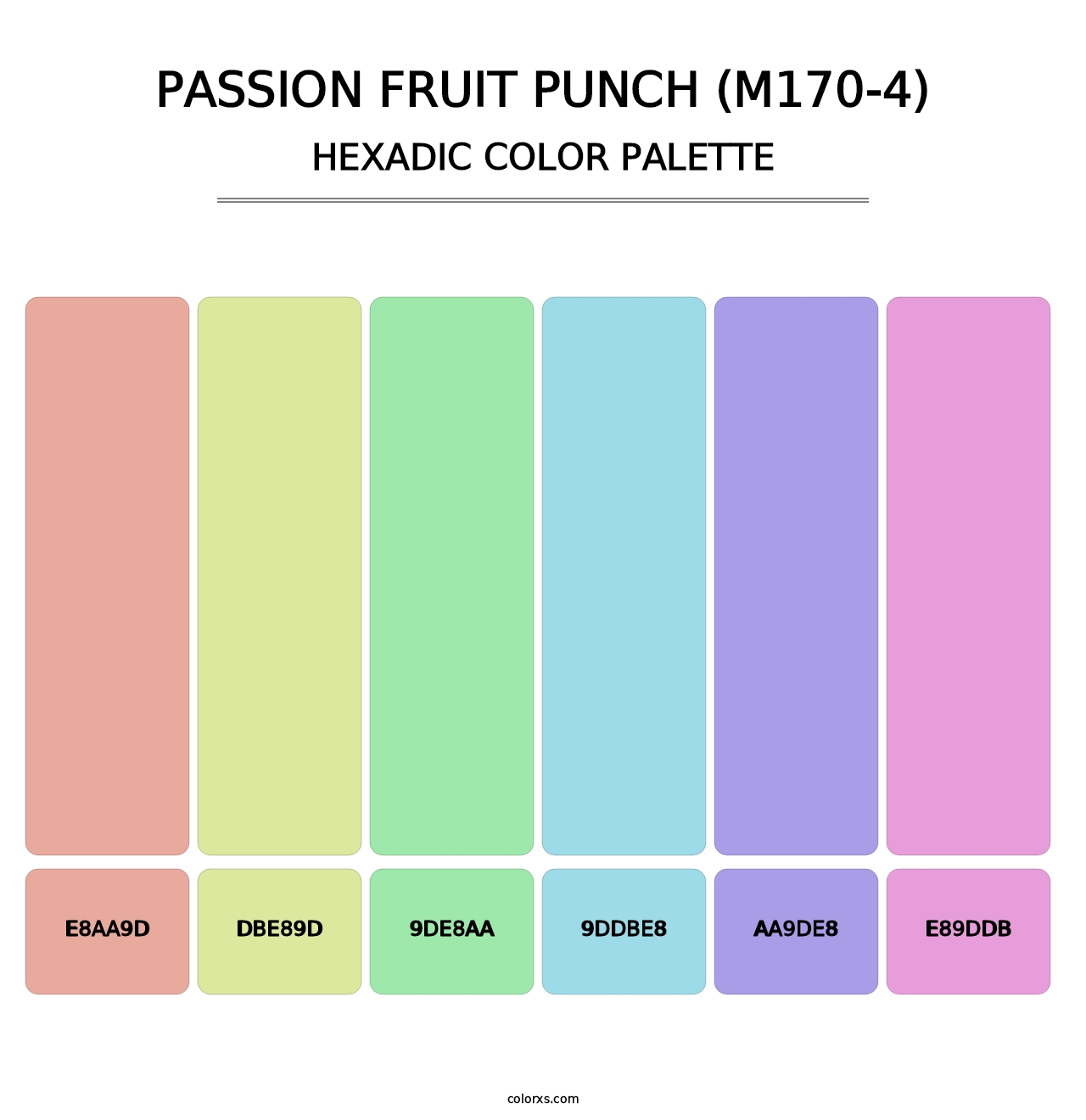 Passion Fruit Punch (M170-4) - Hexadic Color Palette