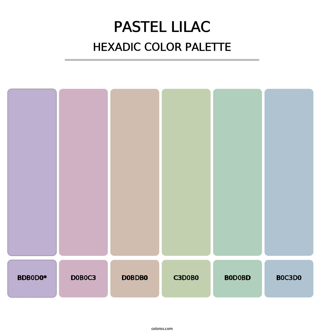 Pastel Lilac - Hexadic Color Palette