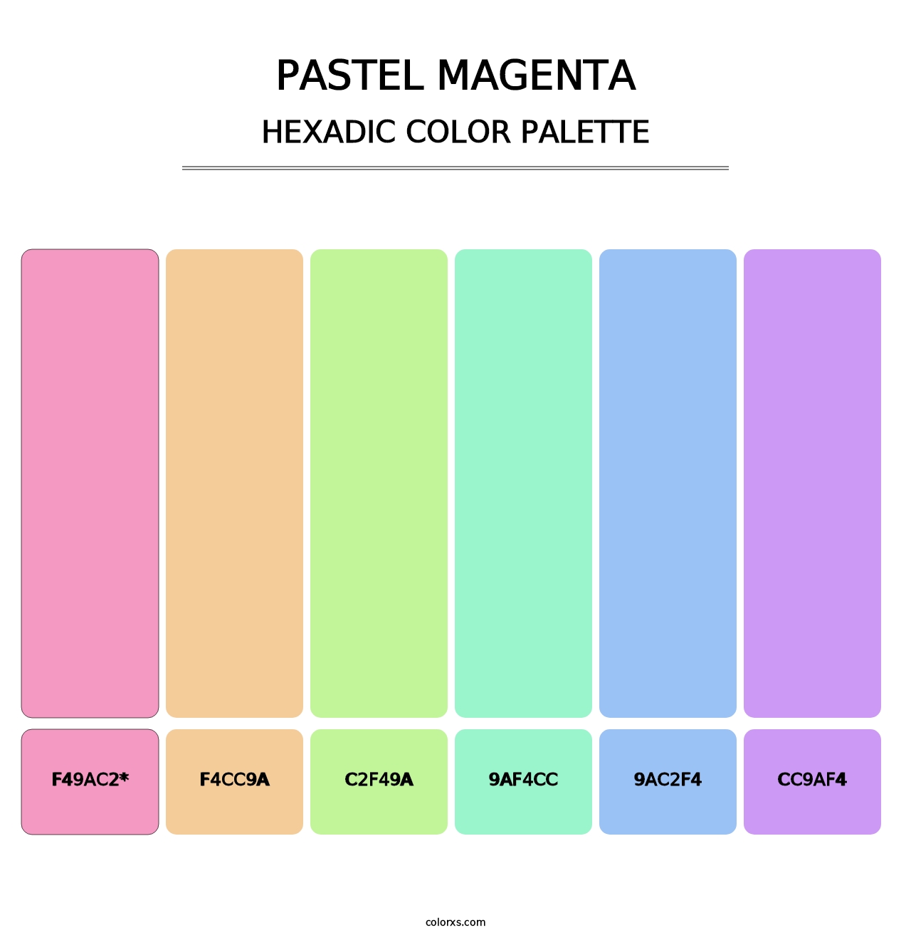 Pastel Magenta - Hexadic Color Palette