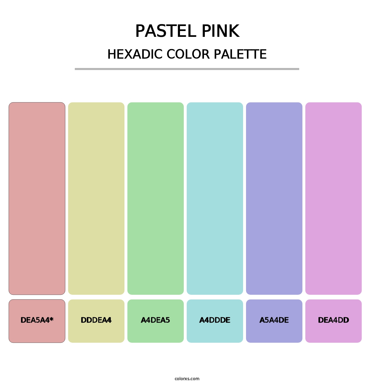Pastel Pink - Hexadic Color Palette