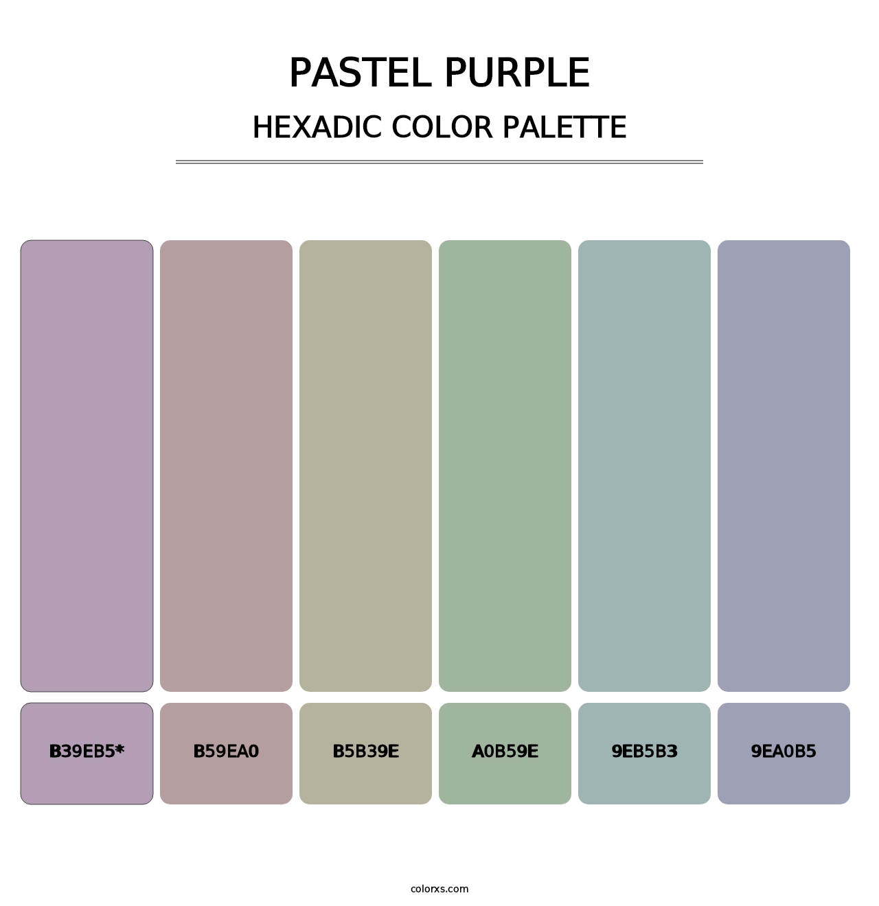 Pastel Purple - Hexadic Color Palette