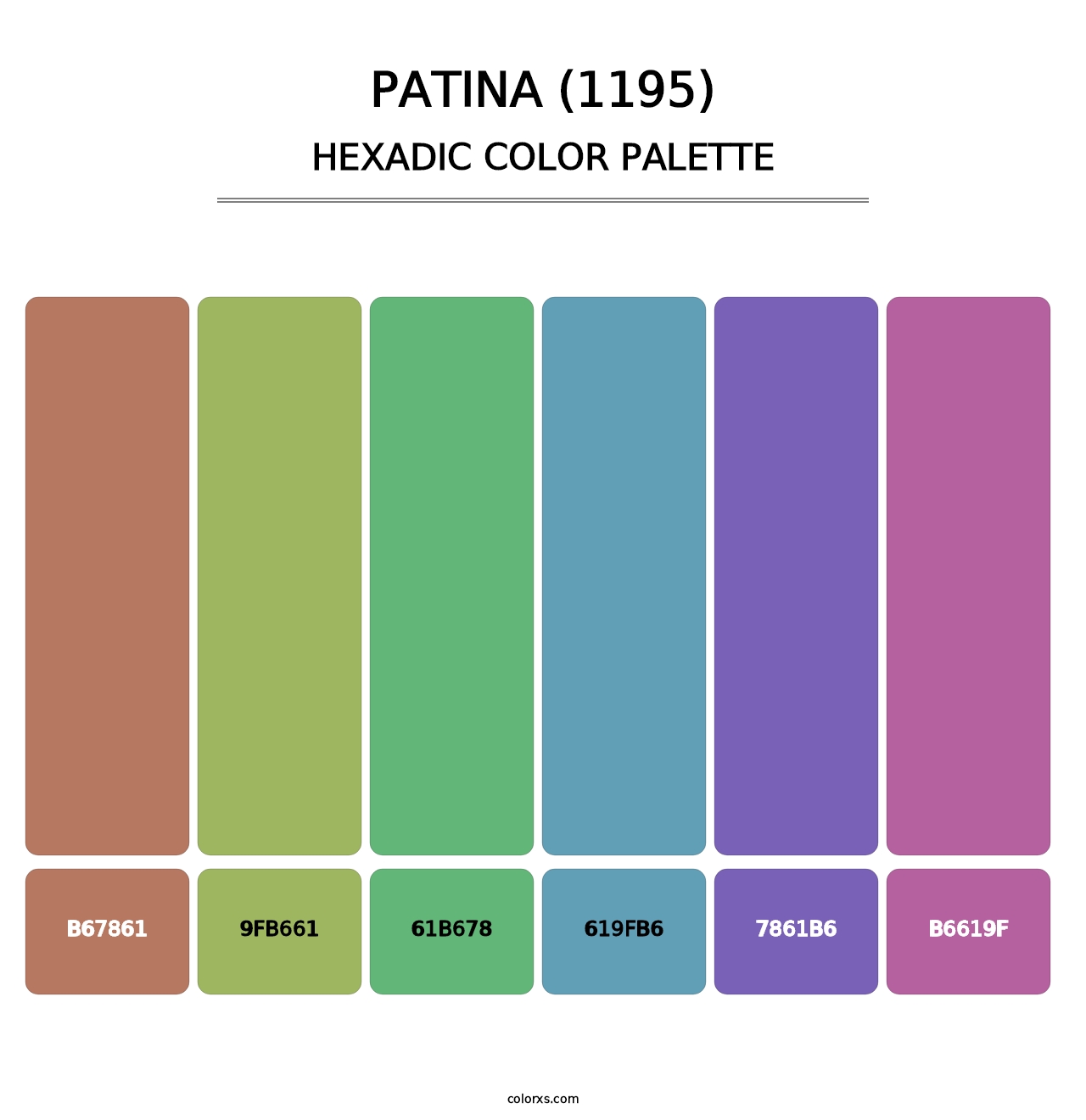 Patina (1195) - Hexadic Color Palette