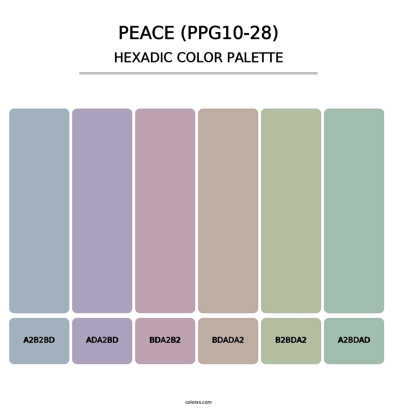 Peace (PPG10-28) - Hexadic Color Palette