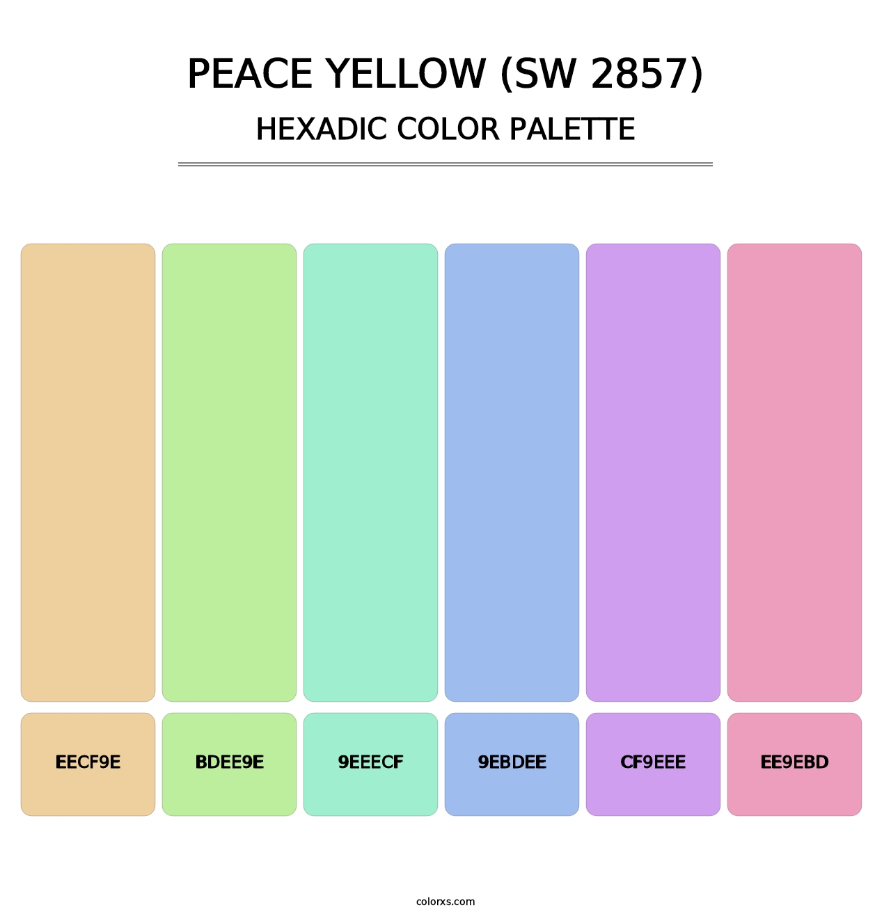 Peace Yellow (SW 2857) - Hexadic Color Palette