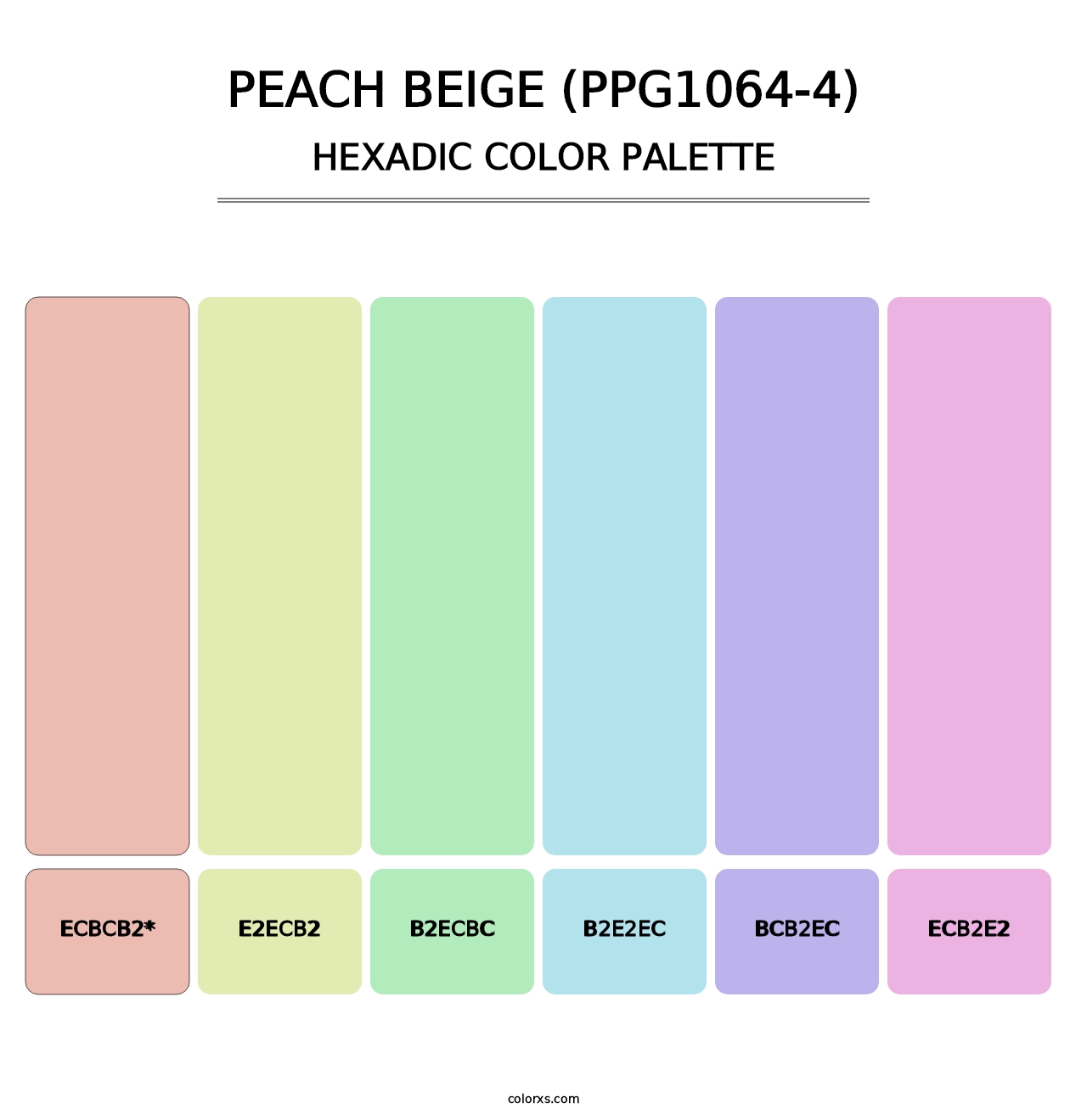 Peach Beige (PPG1064-4) - Hexadic Color Palette