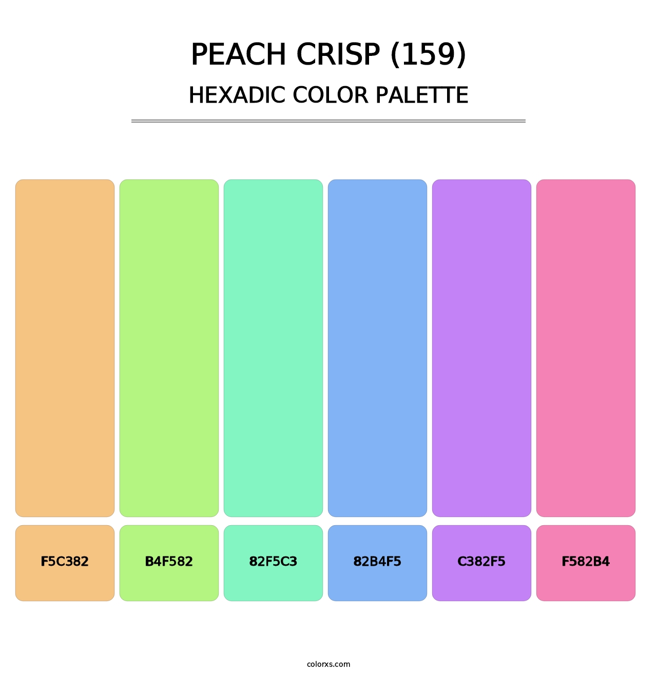 Peach Crisp (159) - Hexadic Color Palette