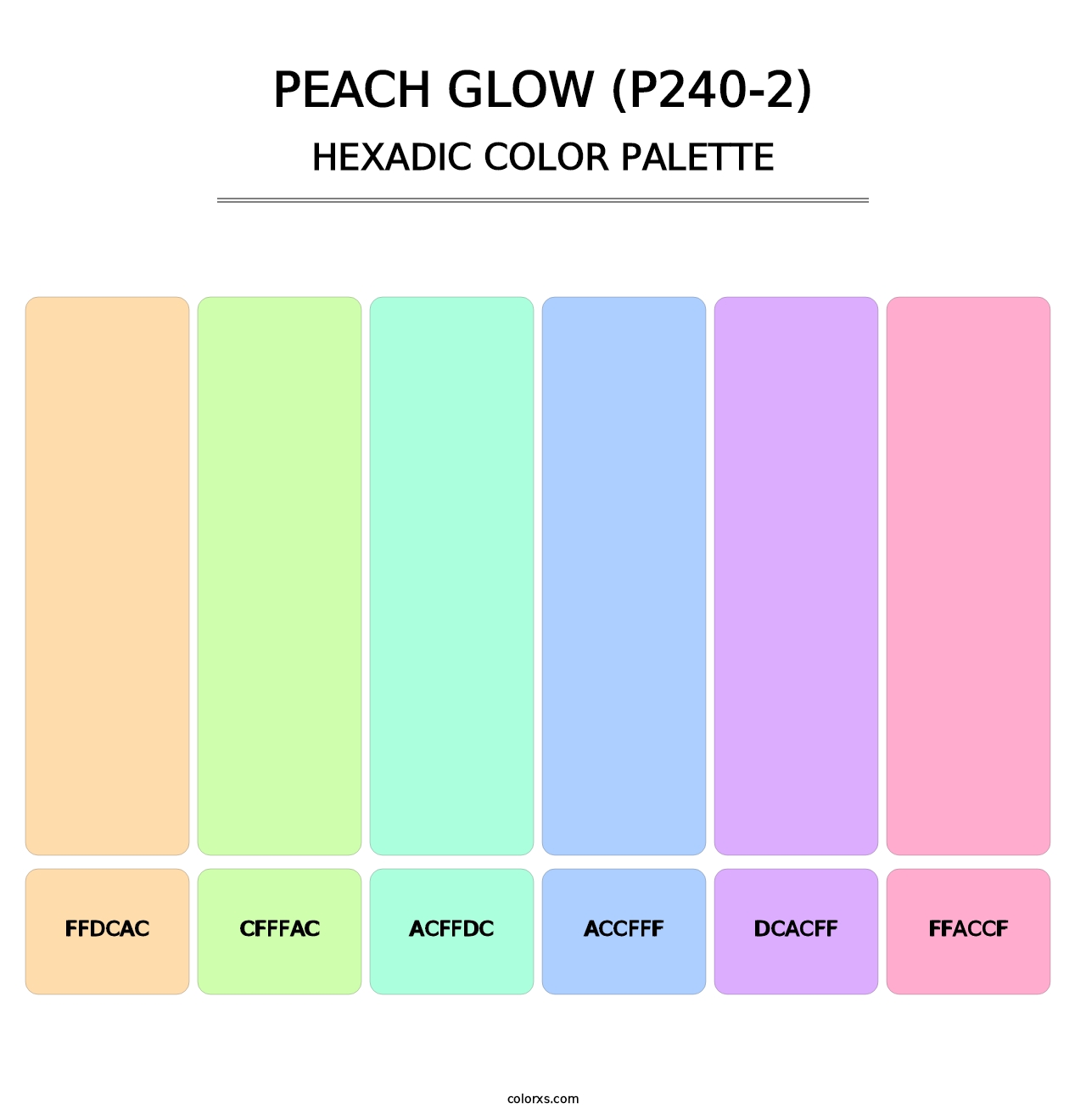 Peach Glow (P240-2) - Hexadic Color Palette