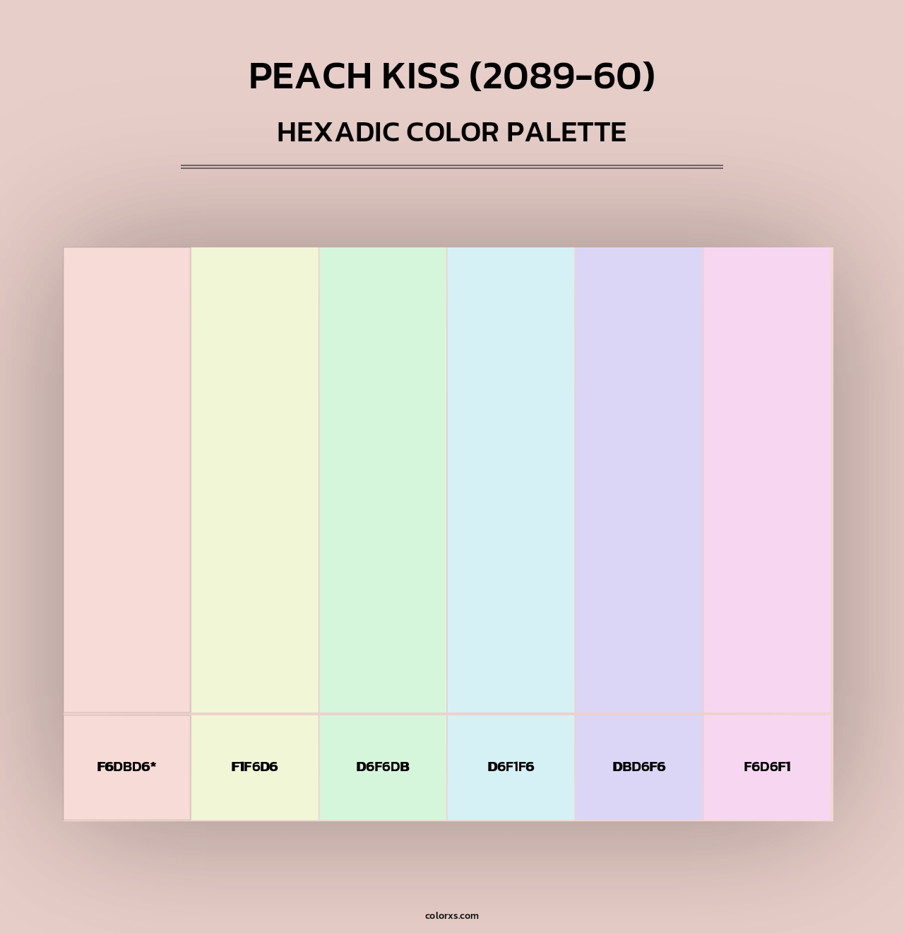 Peach Kiss (2089-60) - Hexadic Color Palette