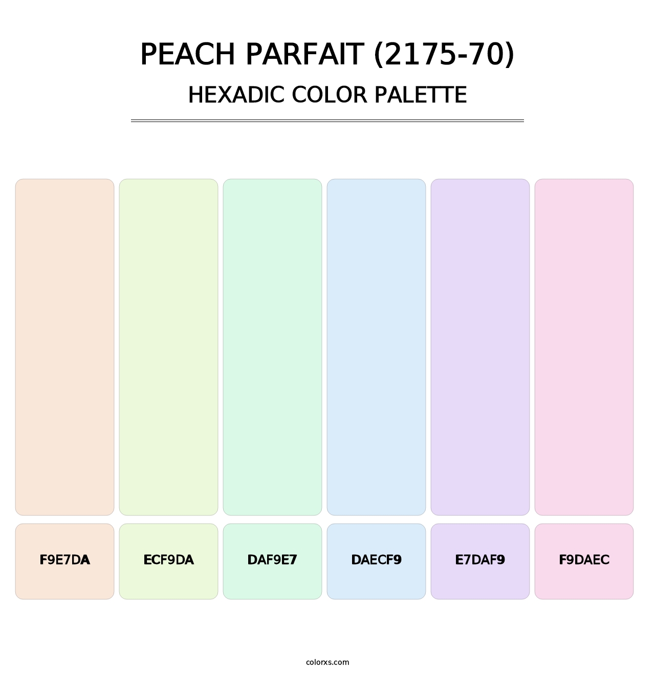 Peach Parfait (2175-70) - Hexadic Color Palette