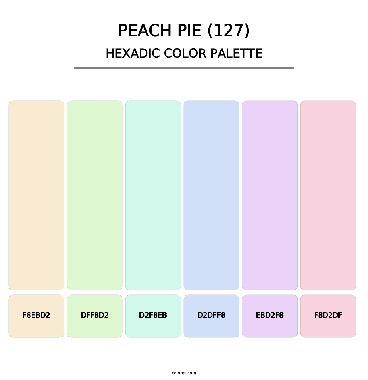 Peach Pie (127) - Hexadic Color Palette