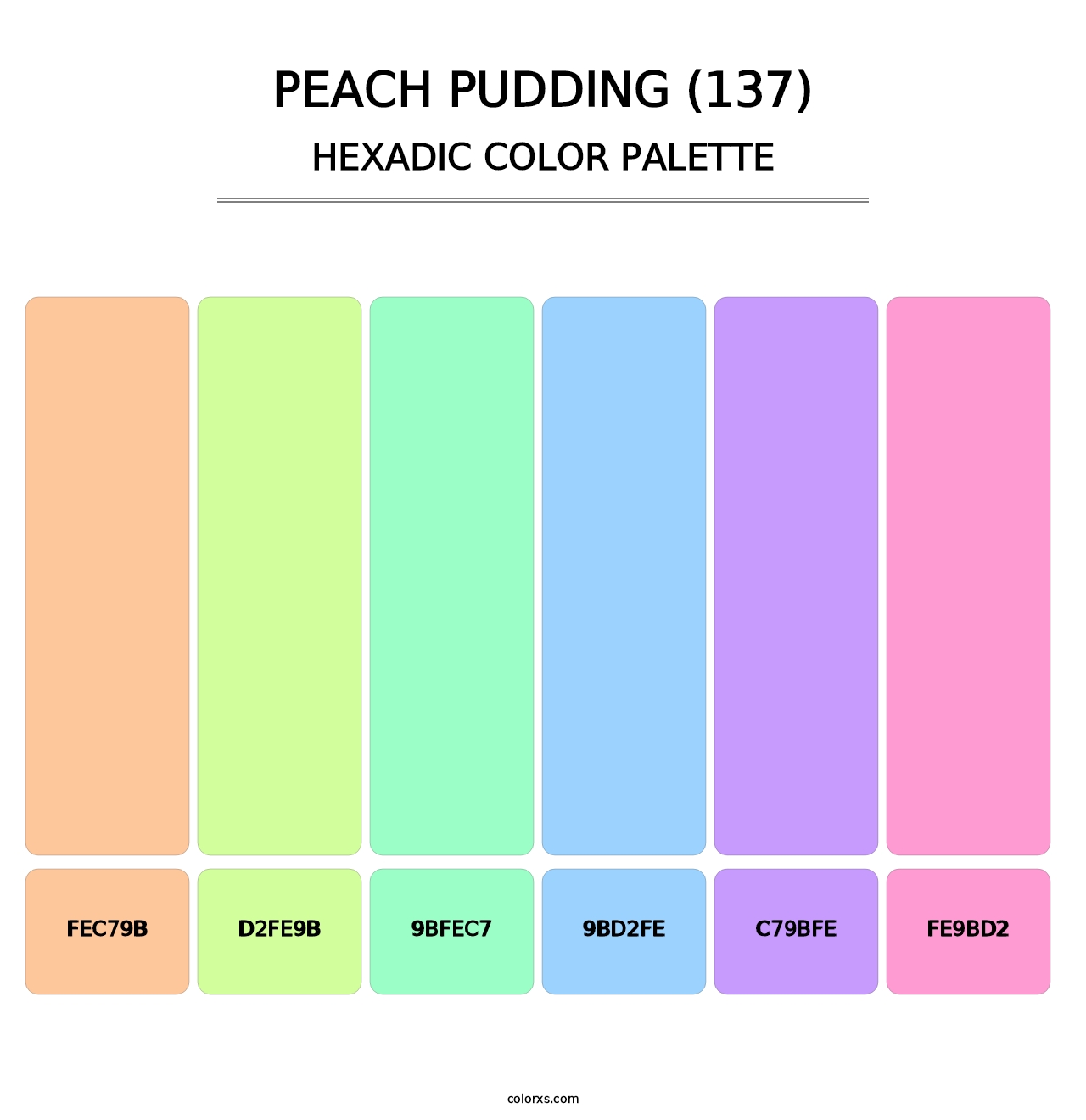Peach Pudding (137) - Hexadic Color Palette