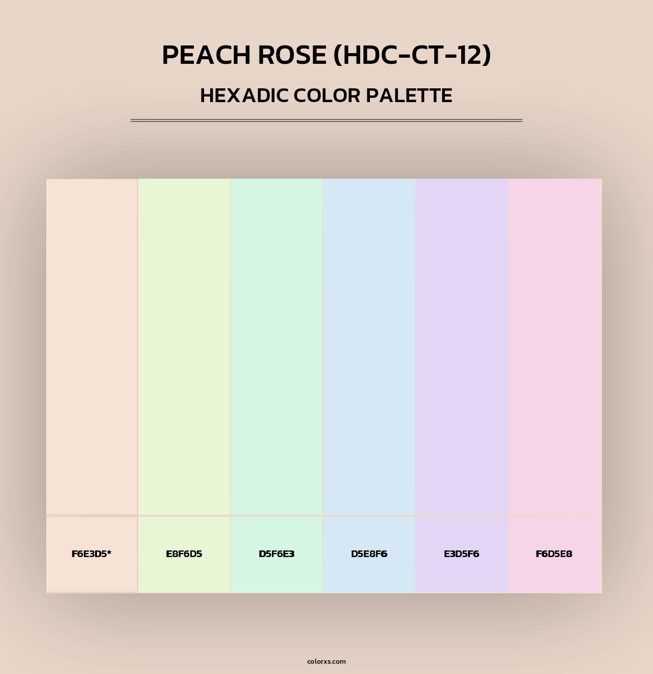 Peach Rose (HDC-CT-12) - Hexadic Color Palette
