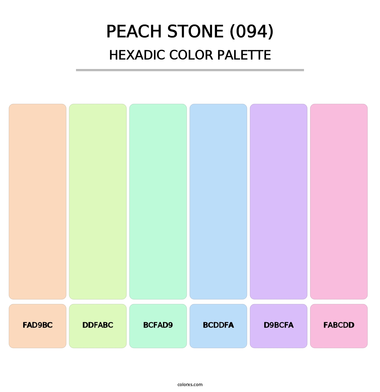 Peach Stone (094) - Hexadic Color Palette