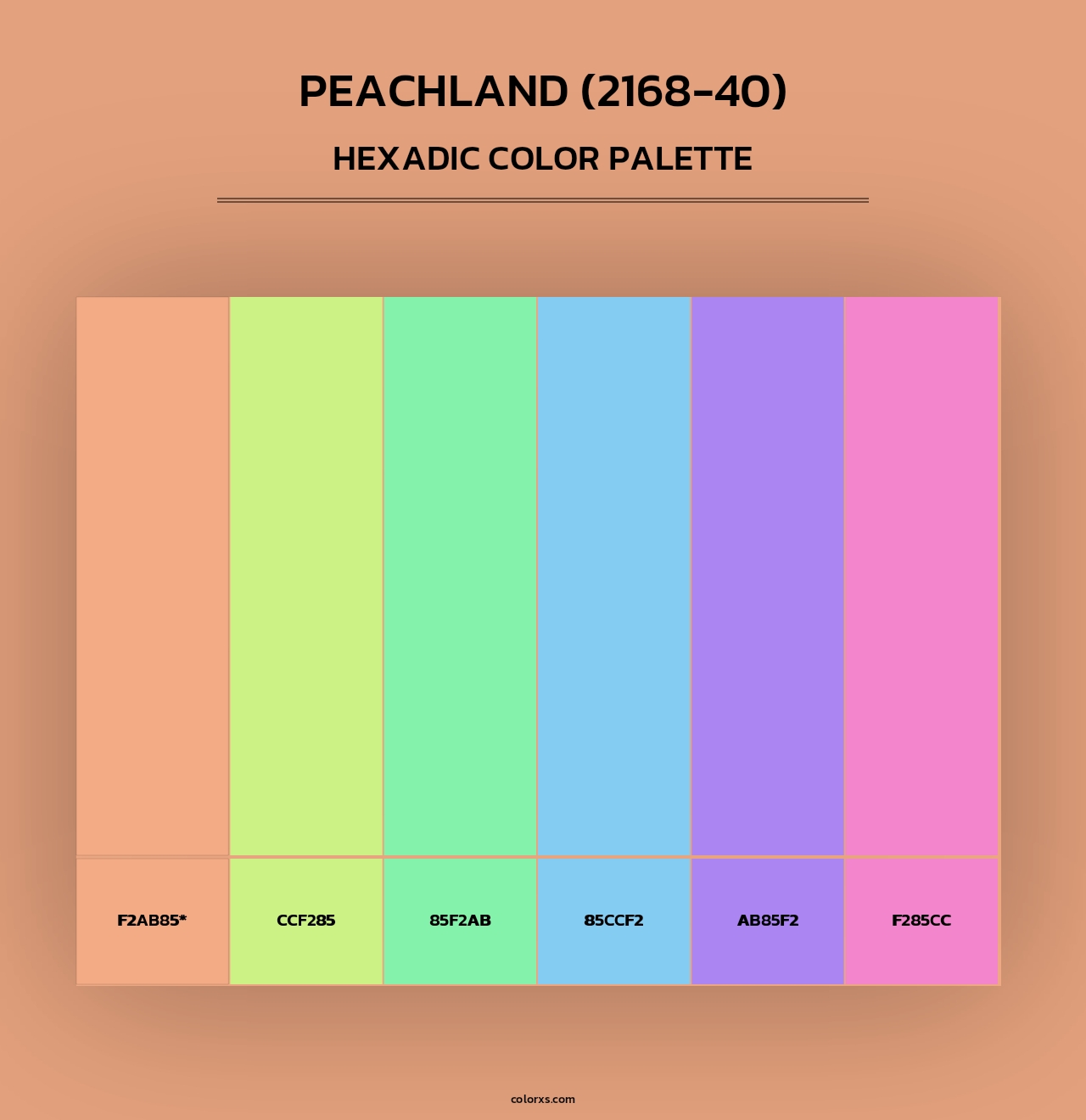 Peachland (2168-40) - Hexadic Color Palette