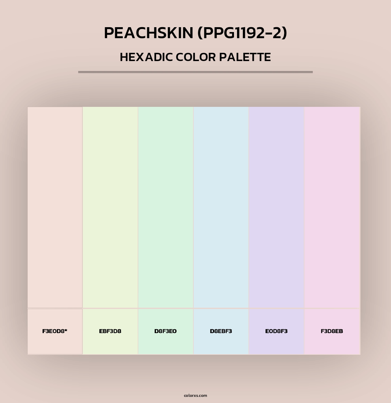 Peachskin (PPG1192-2) - Hexadic Color Palette