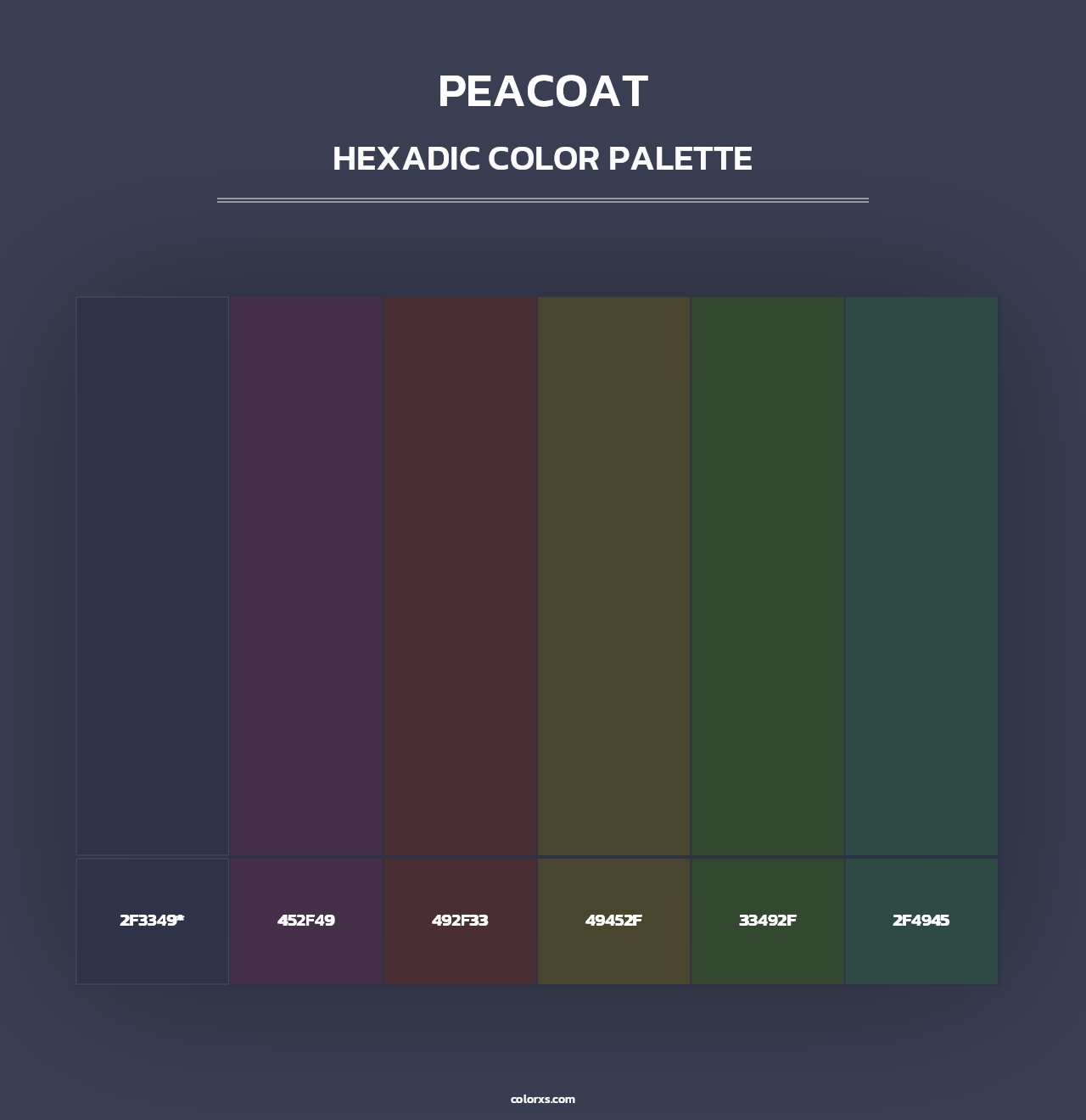 Peacoat - Hexadic Color Palette