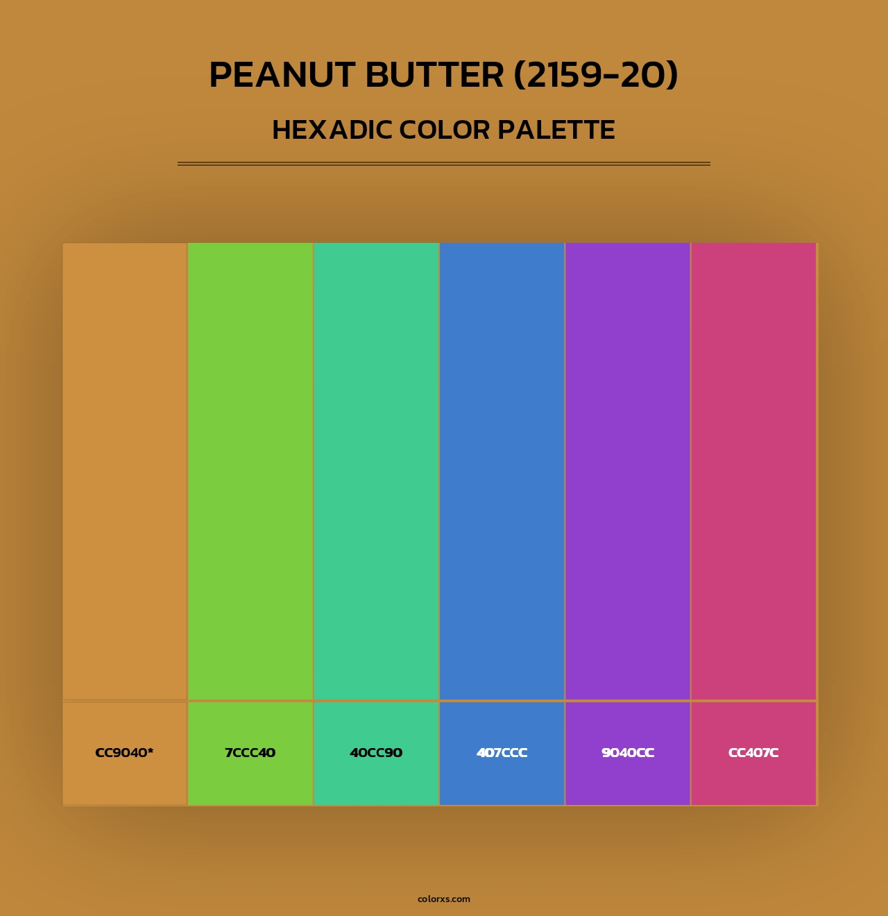 Peanut Butter (2159-20) - Hexadic Color Palette