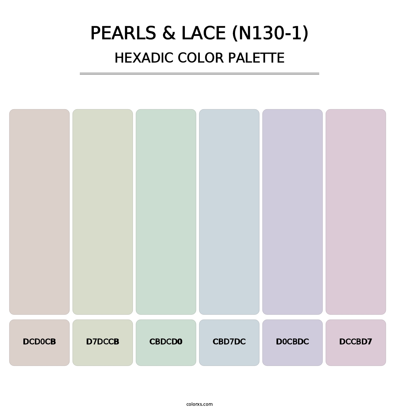 Pearls & Lace (N130-1) - Hexadic Color Palette