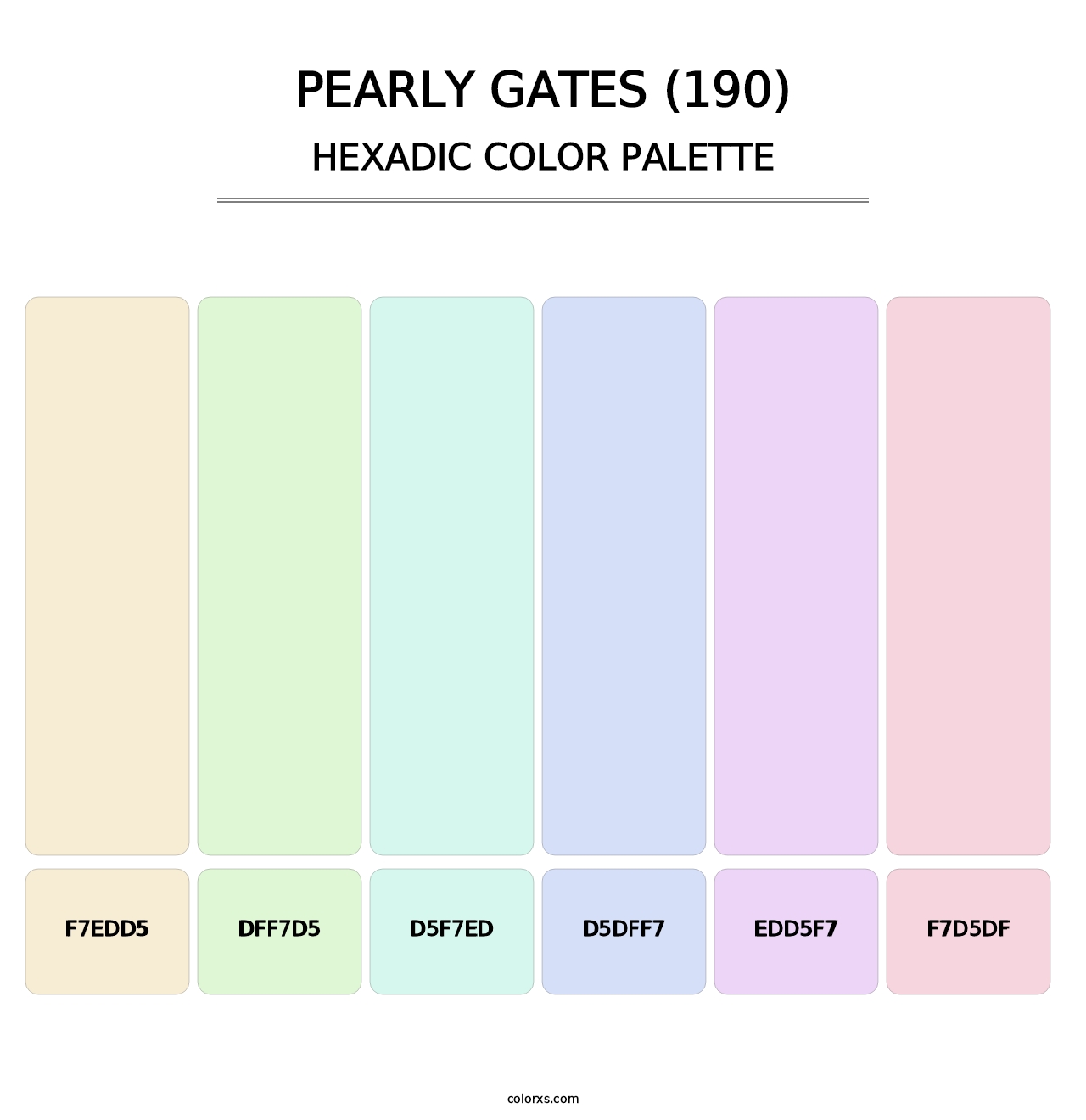 Pearly Gates (190) - Hexadic Color Palette