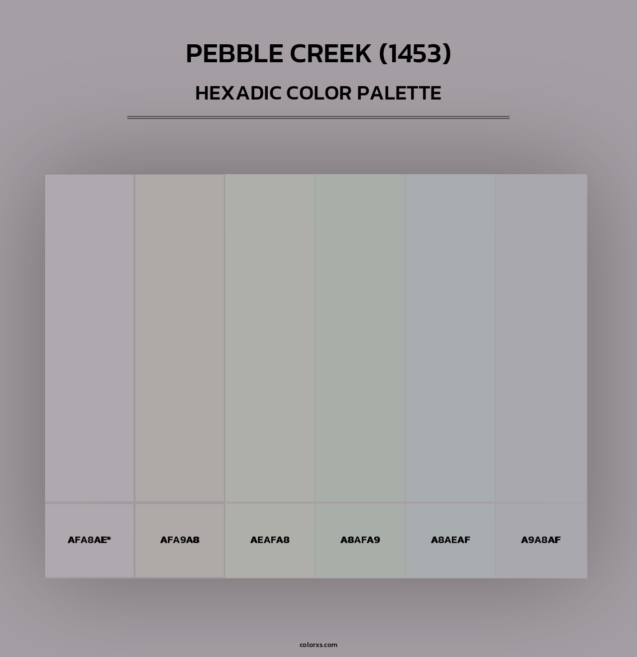 Pebble Creek (1453) - Hexadic Color Palette