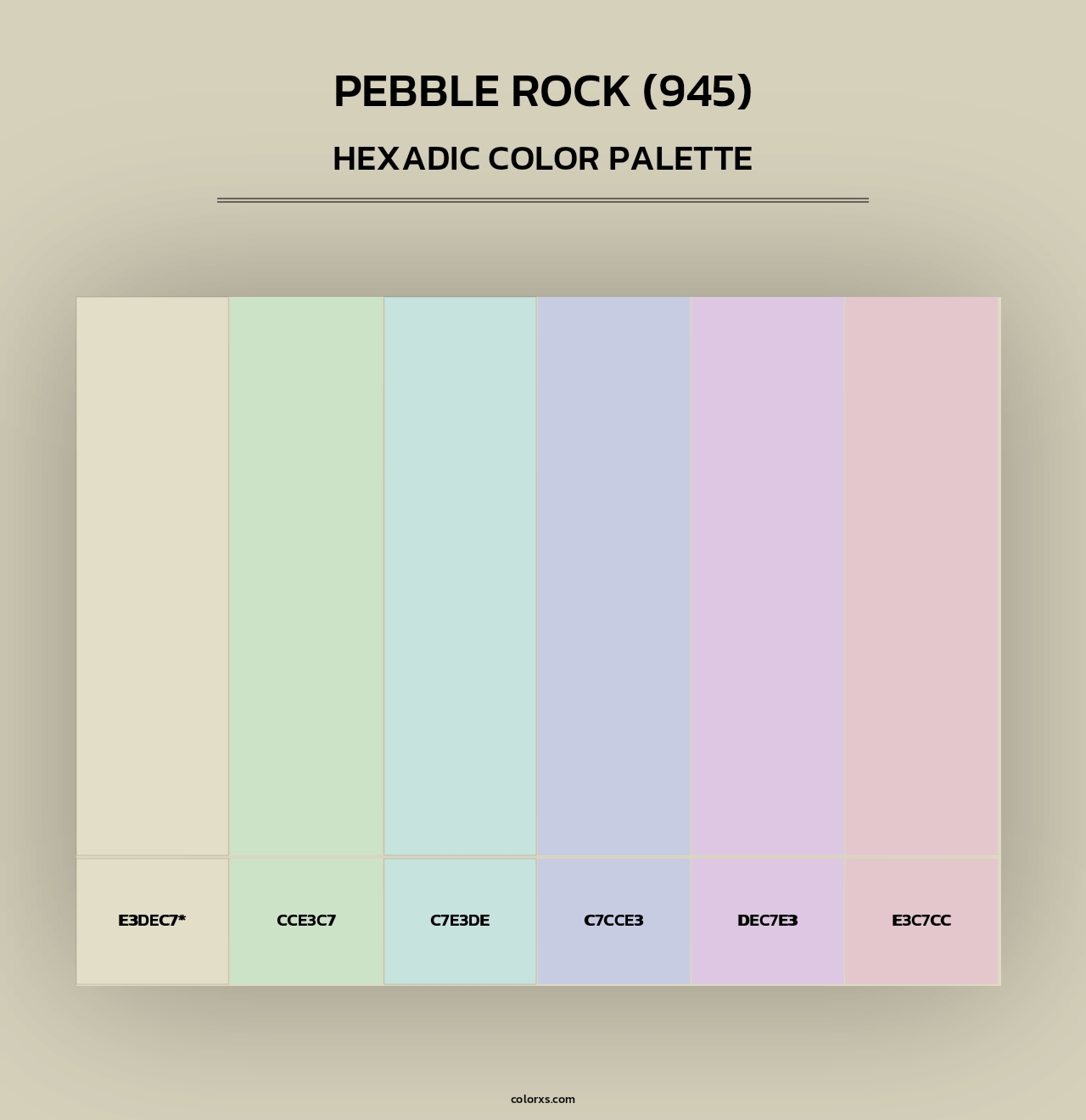 Pebble Rock (945) - Hexadic Color Palette