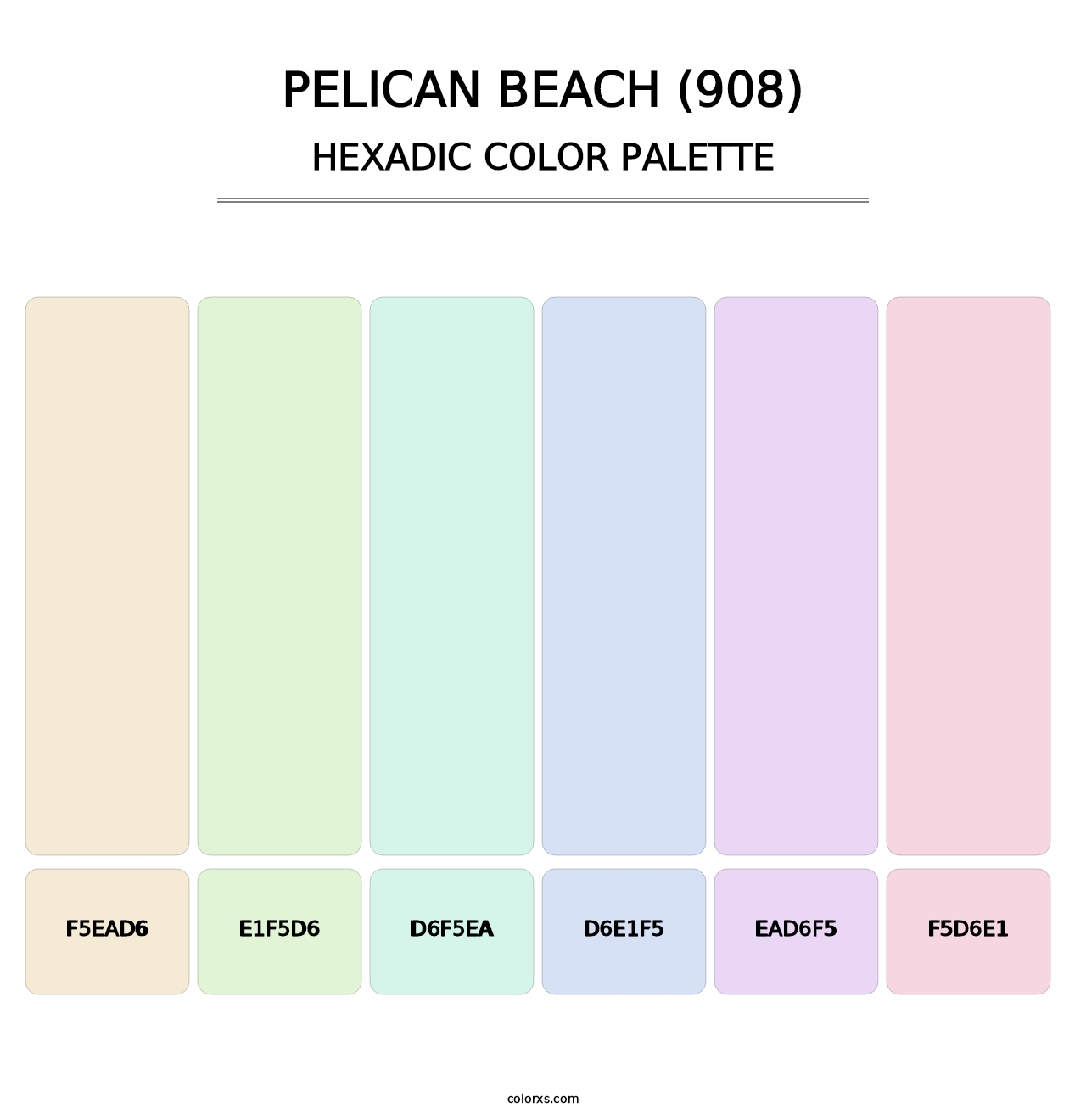 Pelican Beach (908) - Hexadic Color Palette