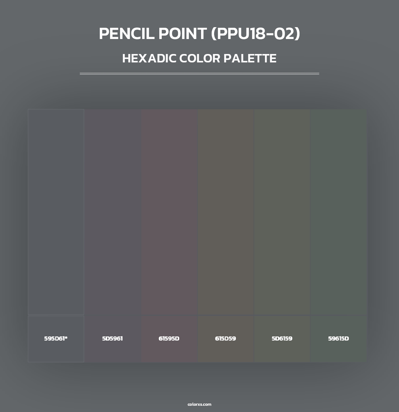 Pencil Point (PPU18-02) - Hexadic Color Palette