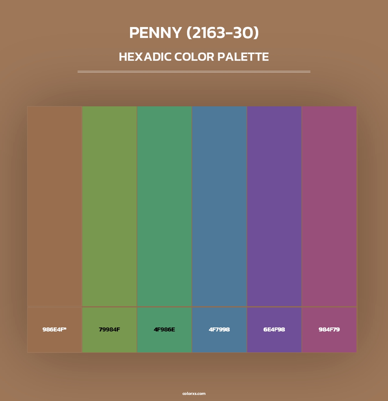 Penny (2163-30) - Hexadic Color Palette