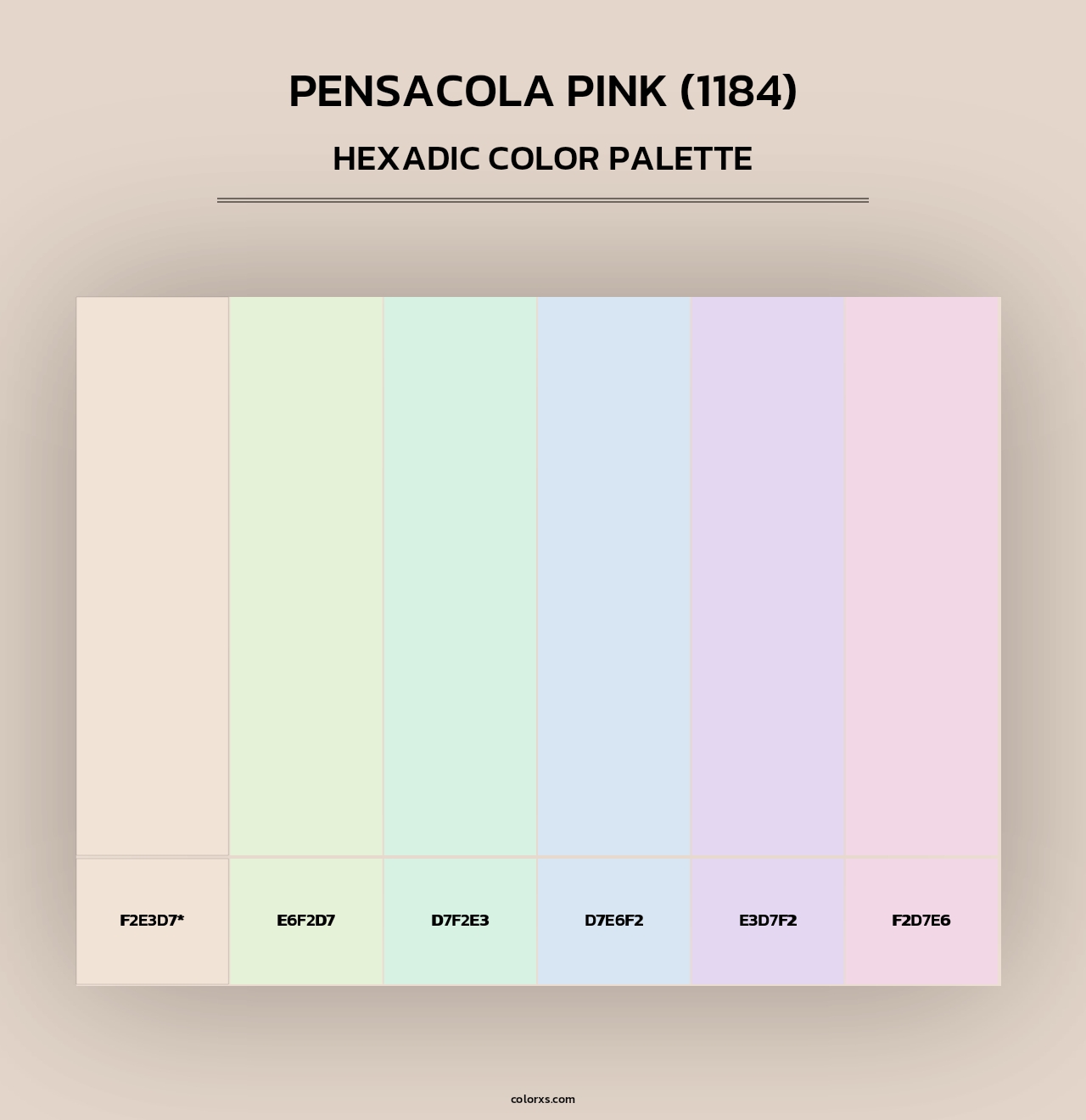 Pensacola Pink (1184) - Hexadic Color Palette