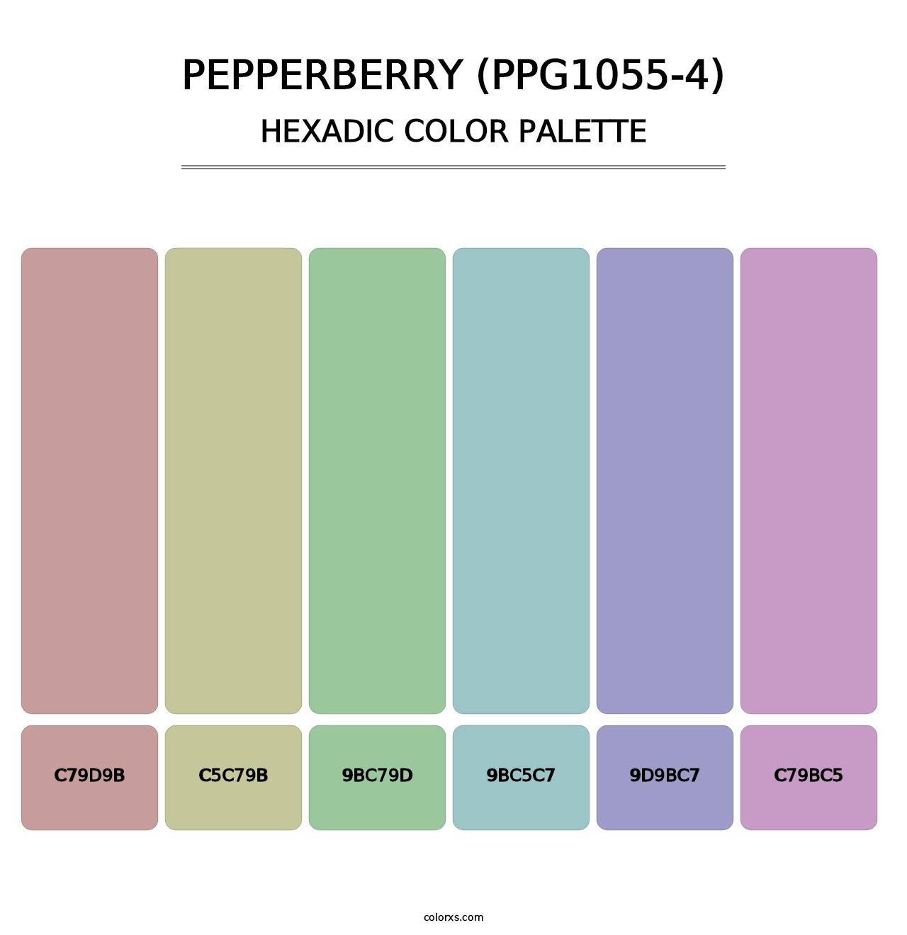Pepperberry (PPG1055-4) - Hexadic Color Palette