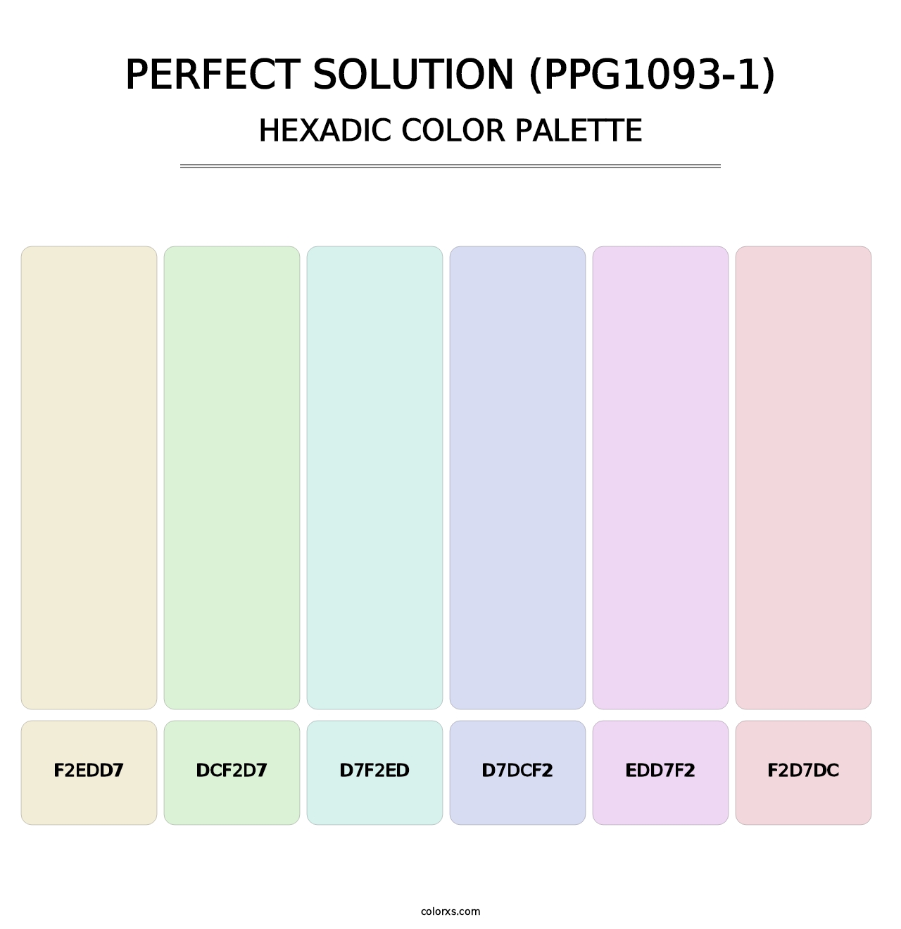 Perfect Solution (PPG1093-1) - Hexadic Color Palette