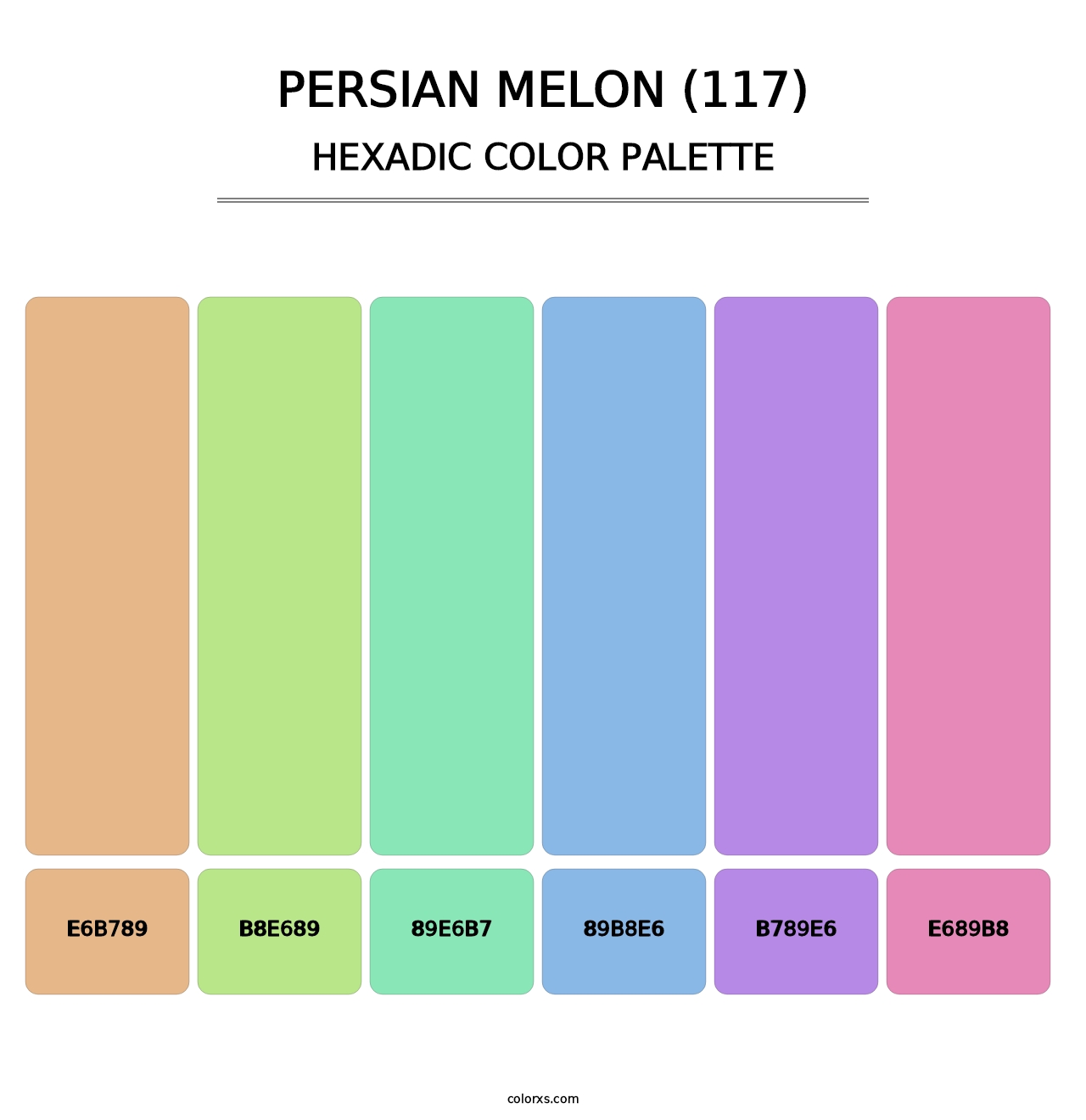 Persian Melon (117) - Hexadic Color Palette