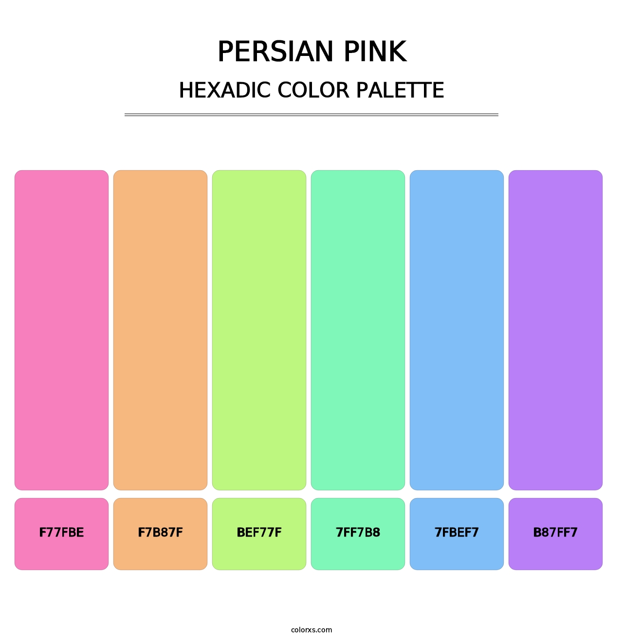 Persian Pink - Hexadic Color Palette