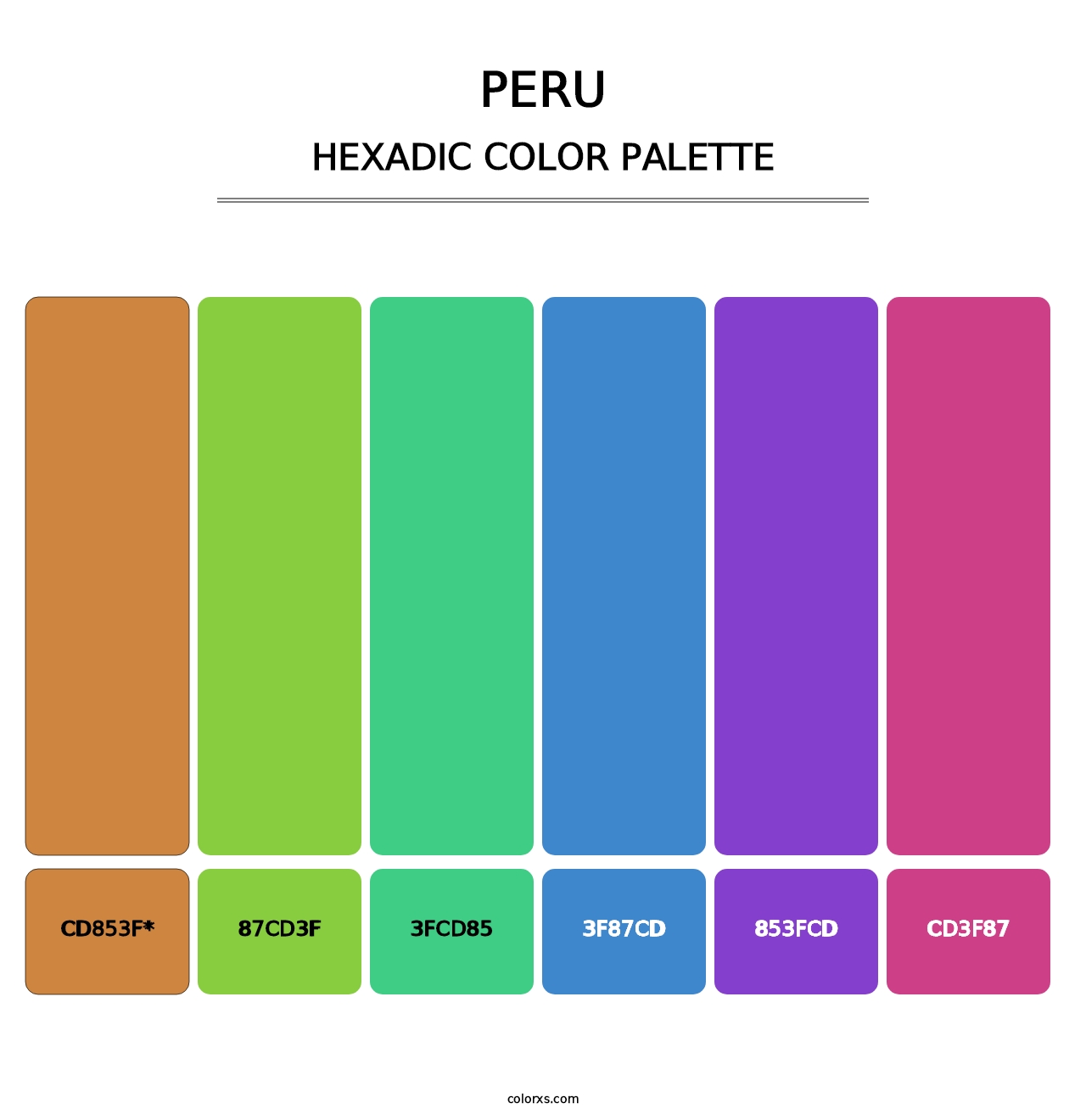 Peru - Hexadic Color Palette