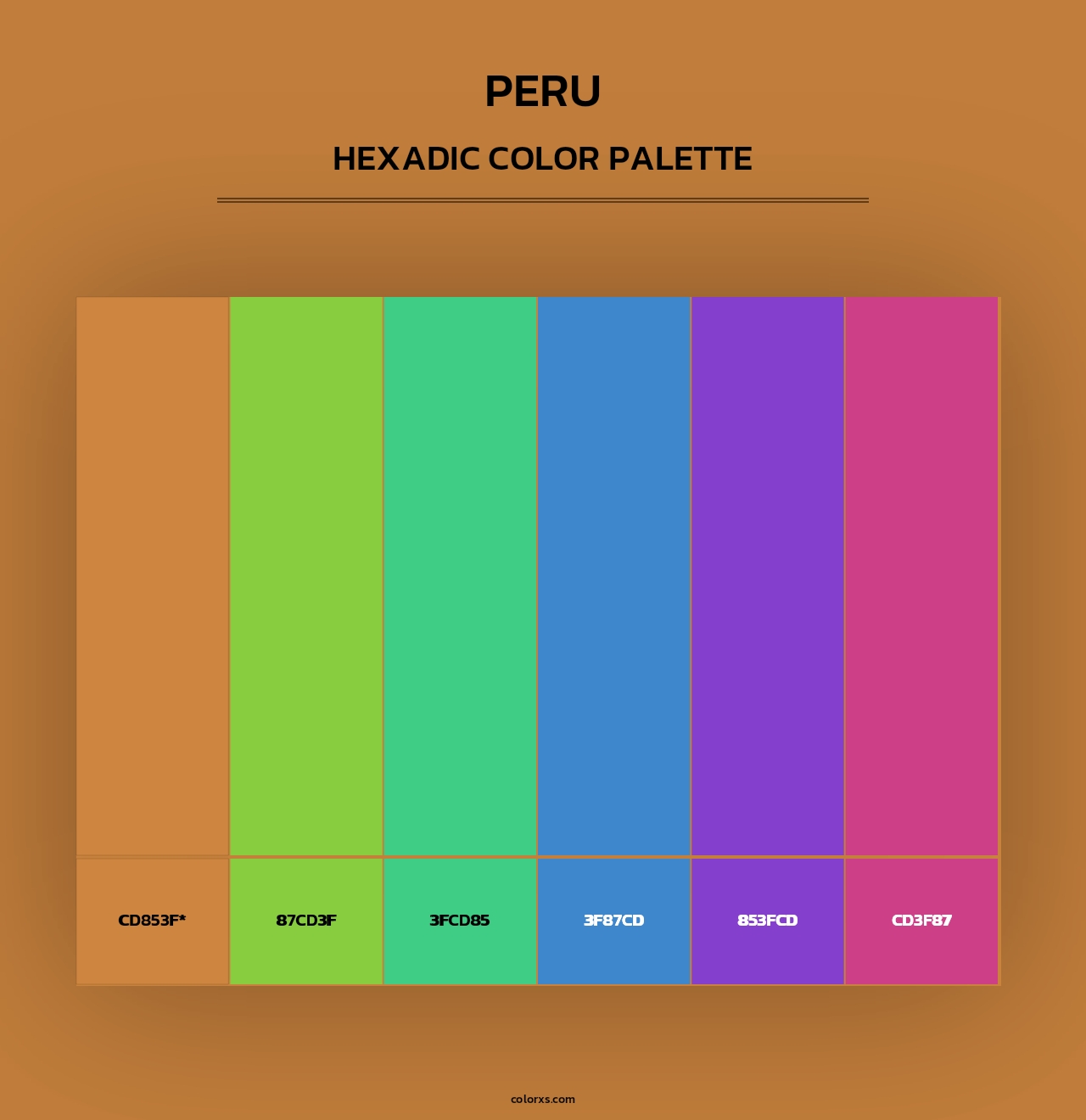 Peru - Hexadic Color Palette