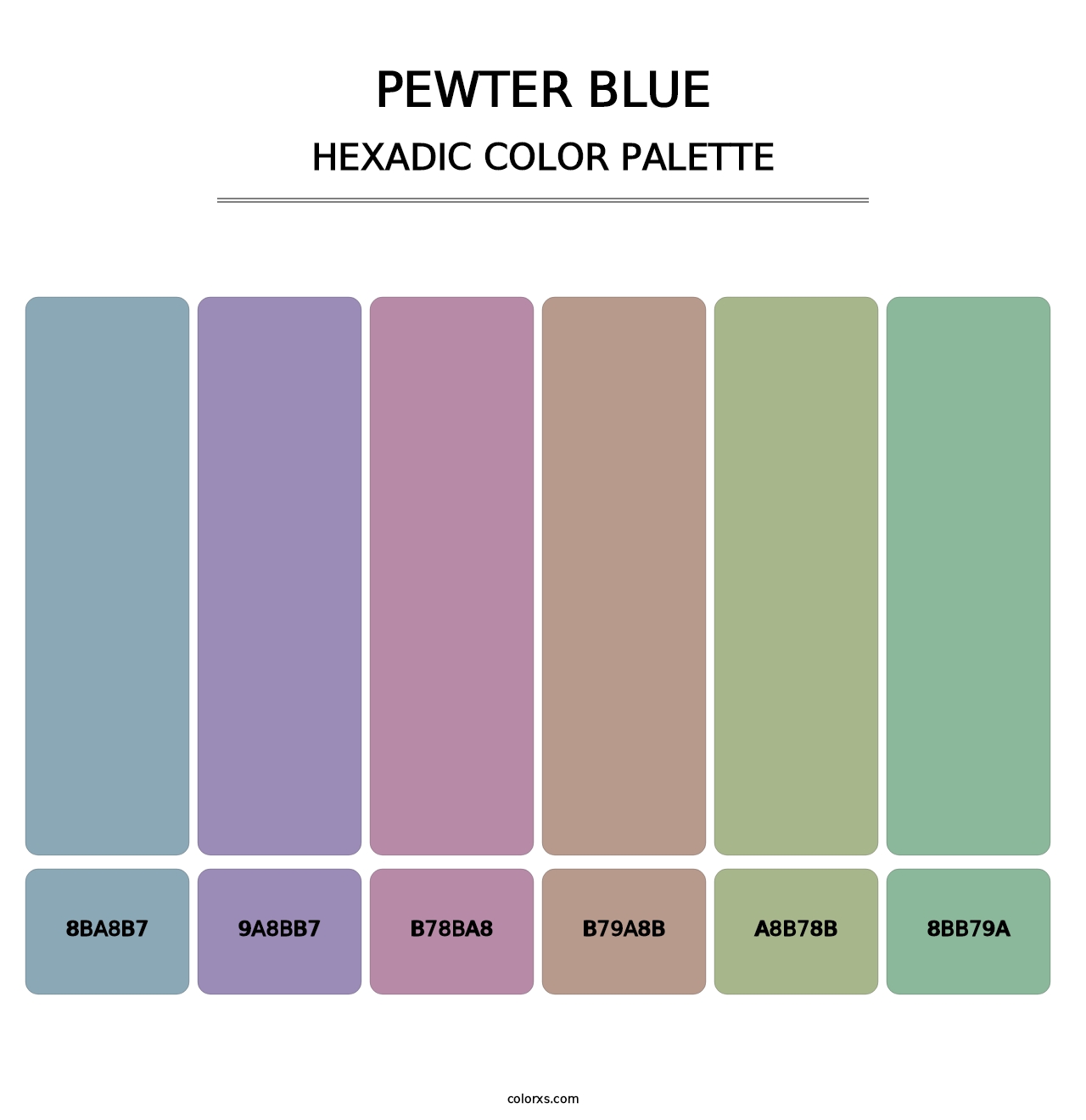 Pewter Blue - Hexadic Color Palette