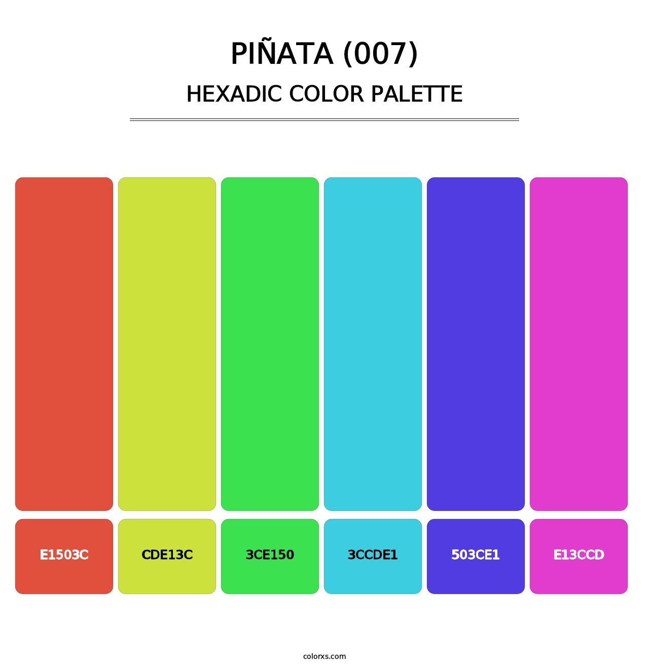 Piñata (007) - Hexadic Color Palette