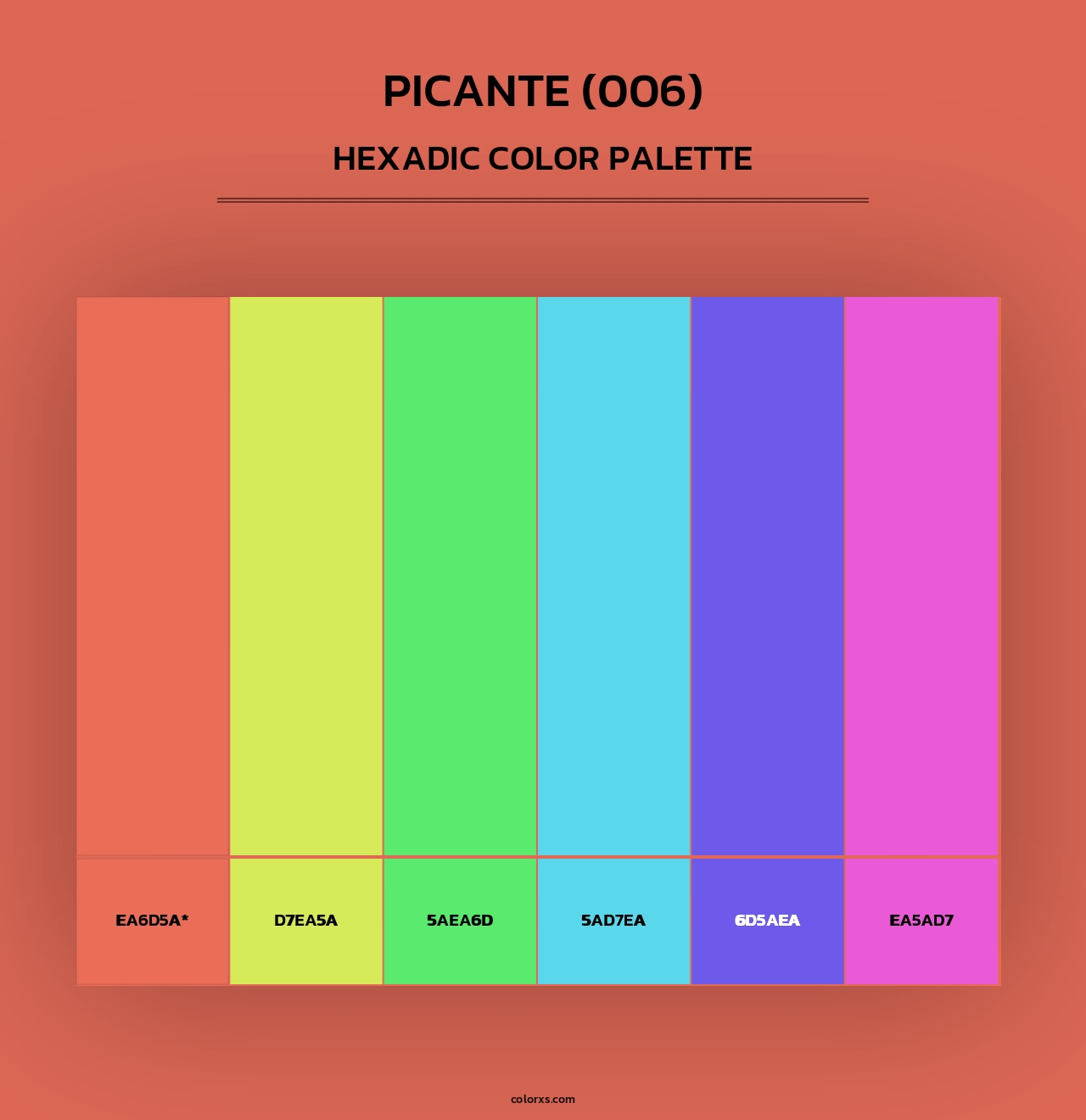 Picante (006) - Hexadic Color Palette