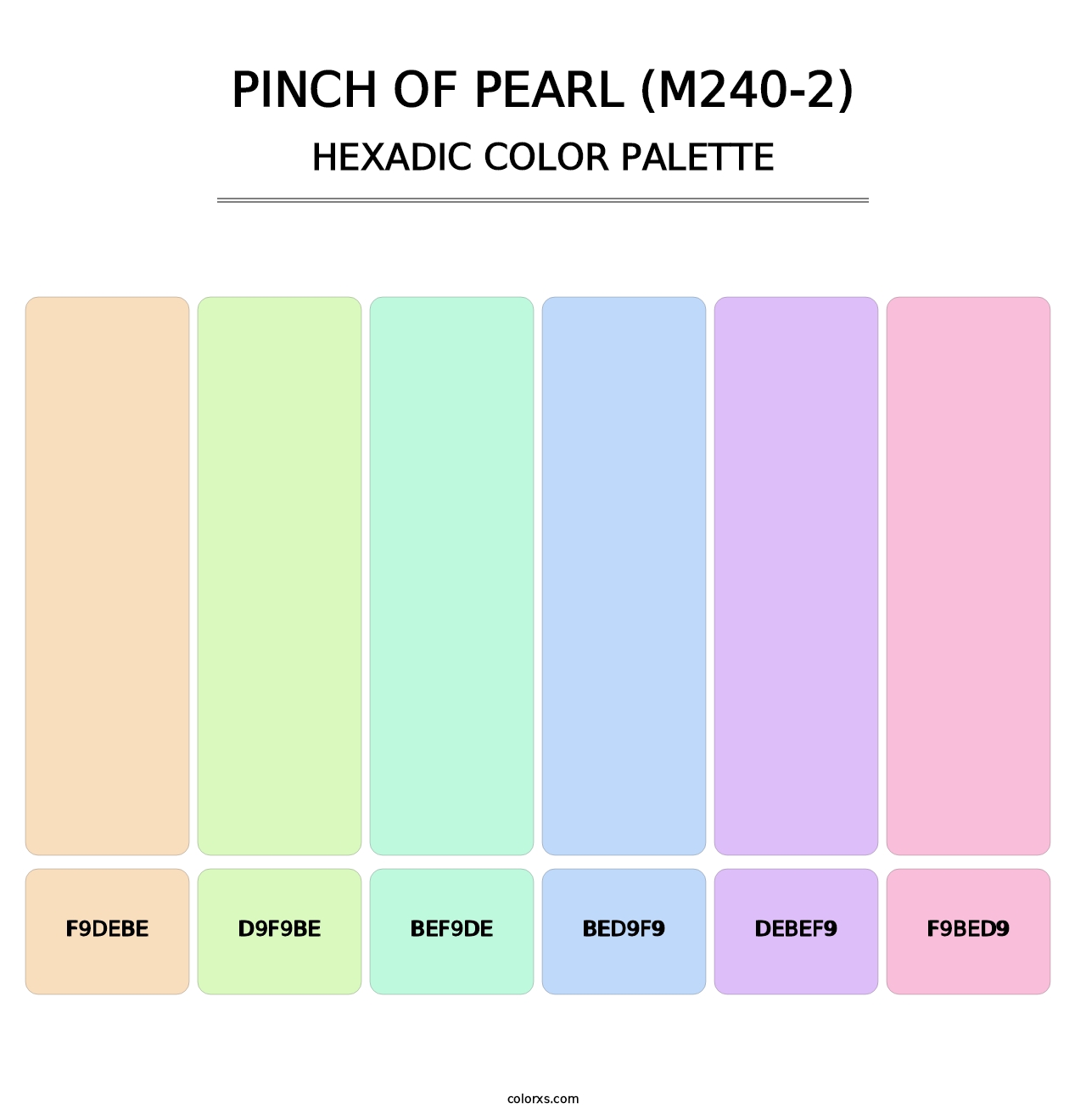 Pinch Of Pearl (M240-2) - Hexadic Color Palette