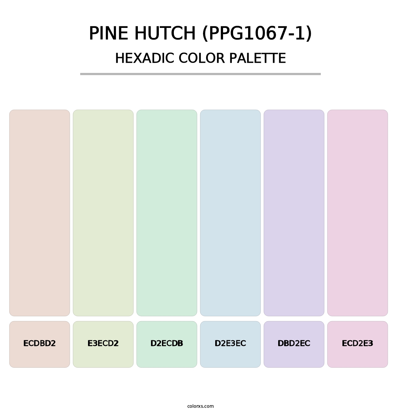 Pine Hutch (PPG1067-1) - Hexadic Color Palette