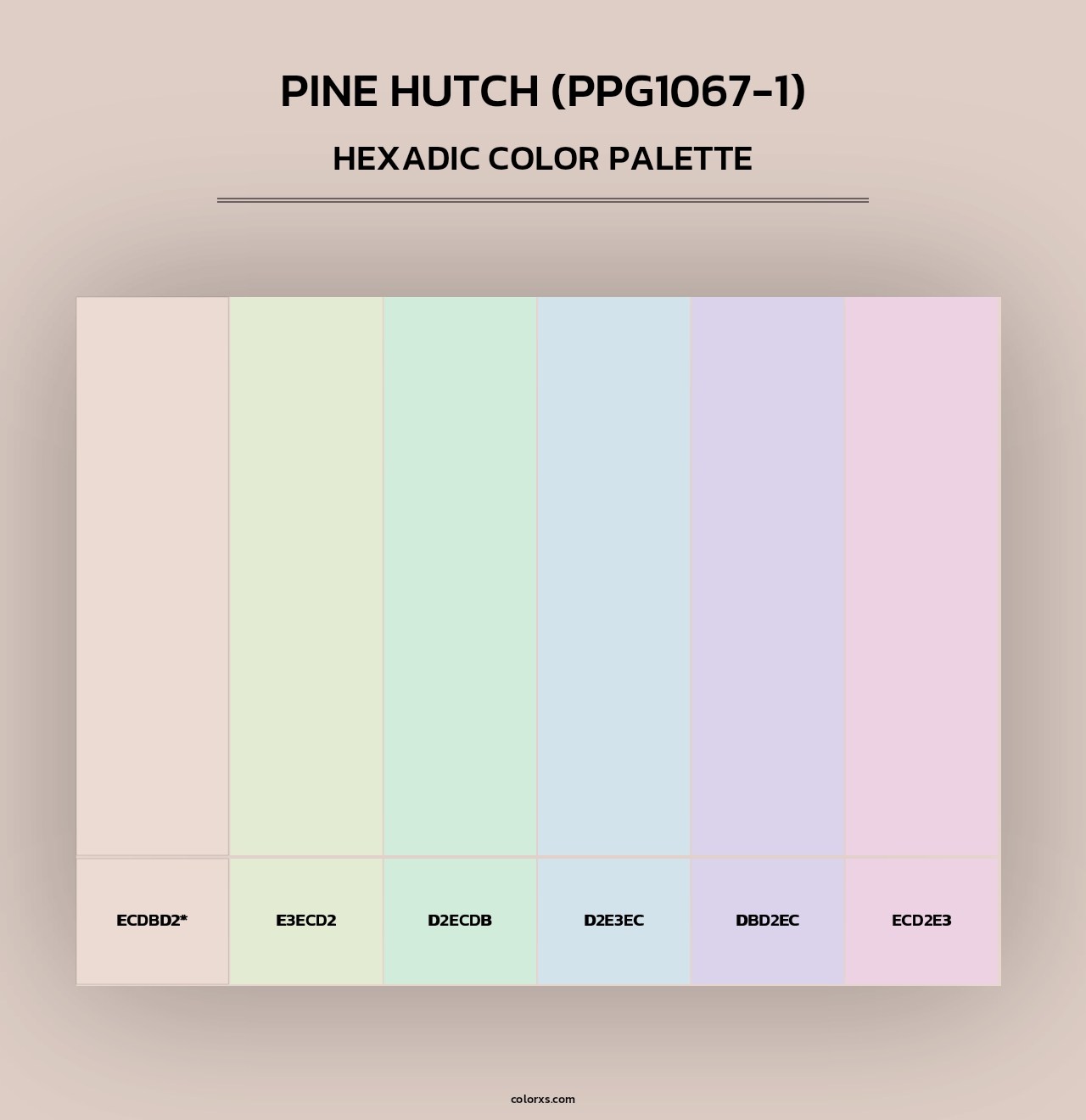 Pine Hutch (PPG1067-1) - Hexadic Color Palette