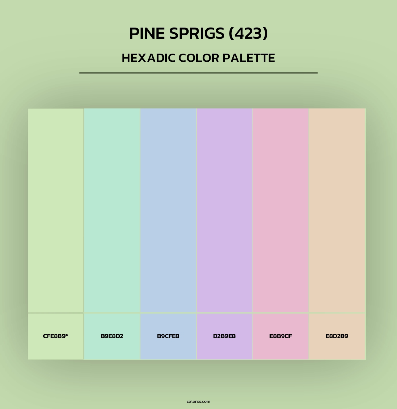 Pine Sprigs (423) - Hexadic Color Palette
