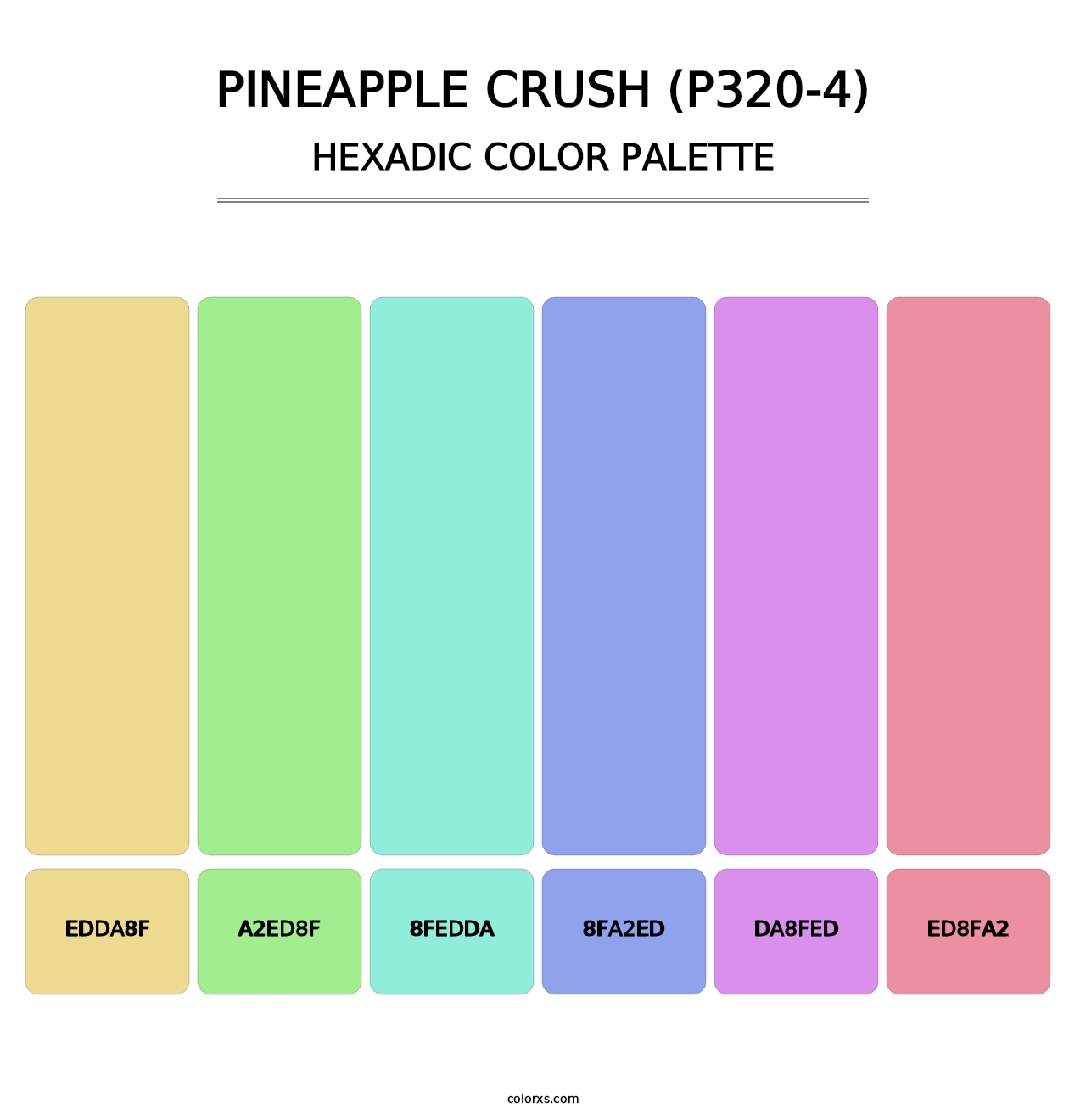 Pineapple Crush (P320-4) - Hexadic Color Palette