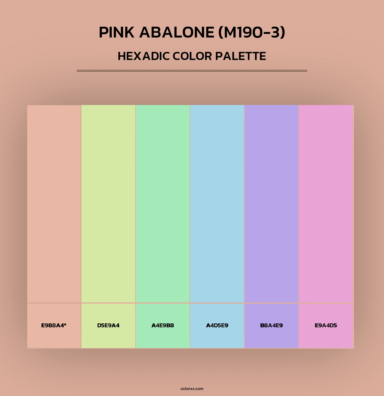 Pink Abalone (M190-3) - Hexadic Color Palette