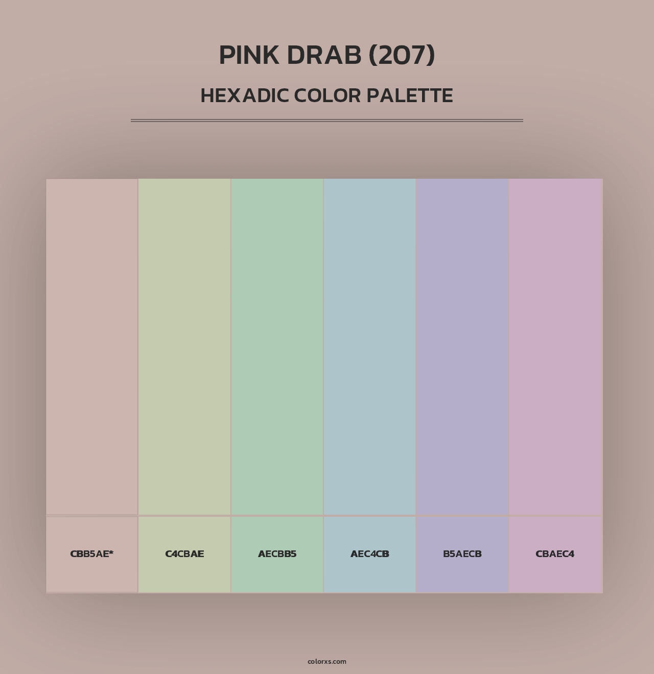 Pink Drab (207) - Hexadic Color Palette