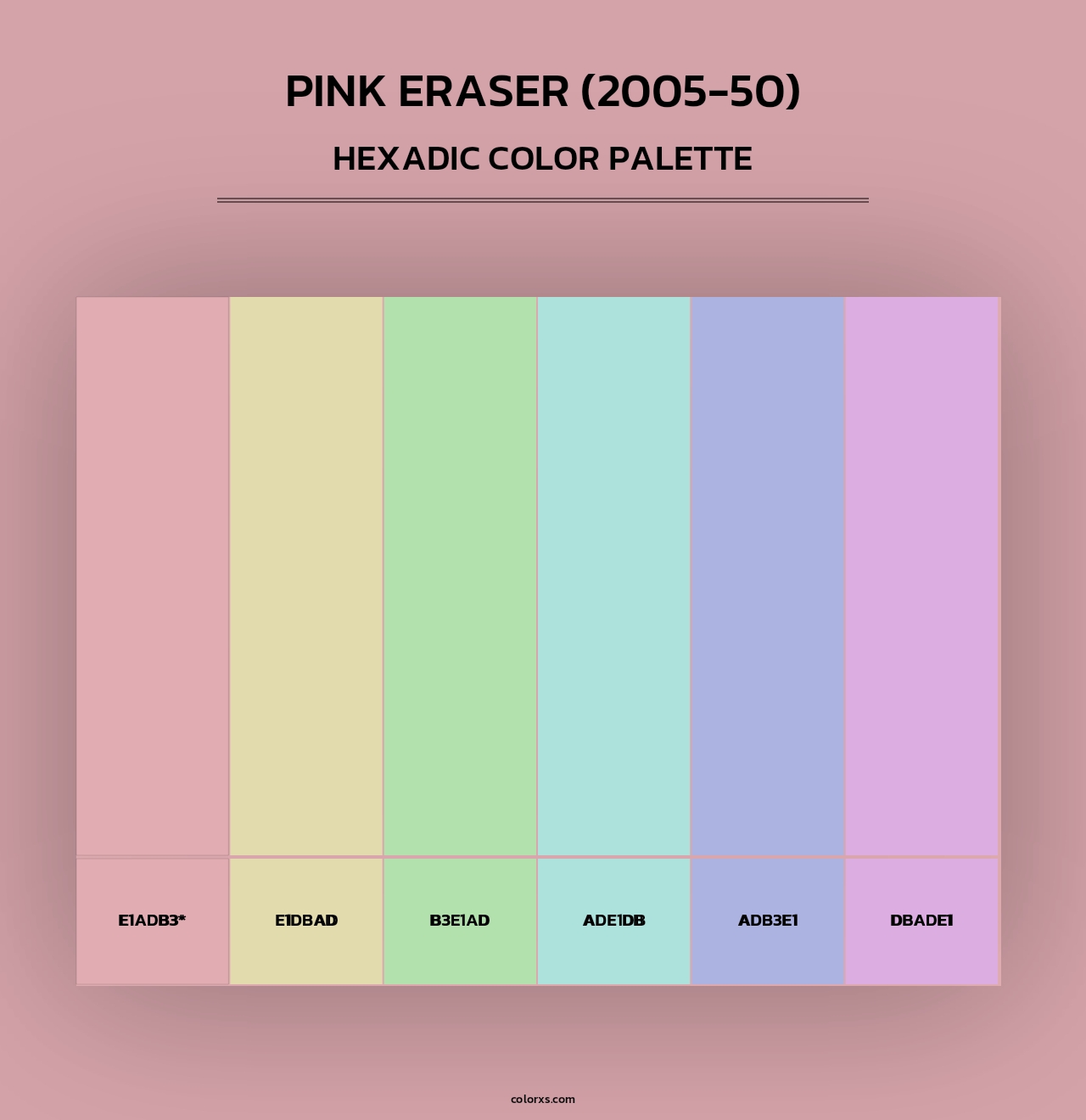 Pink Eraser (2005-50) - Hexadic Color Palette