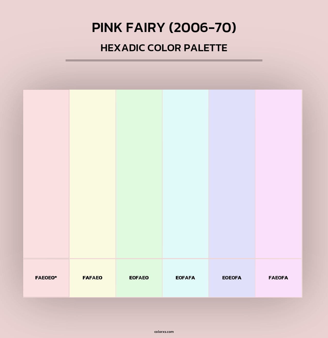 Pink Fairy (2006-70) - Hexadic Color Palette