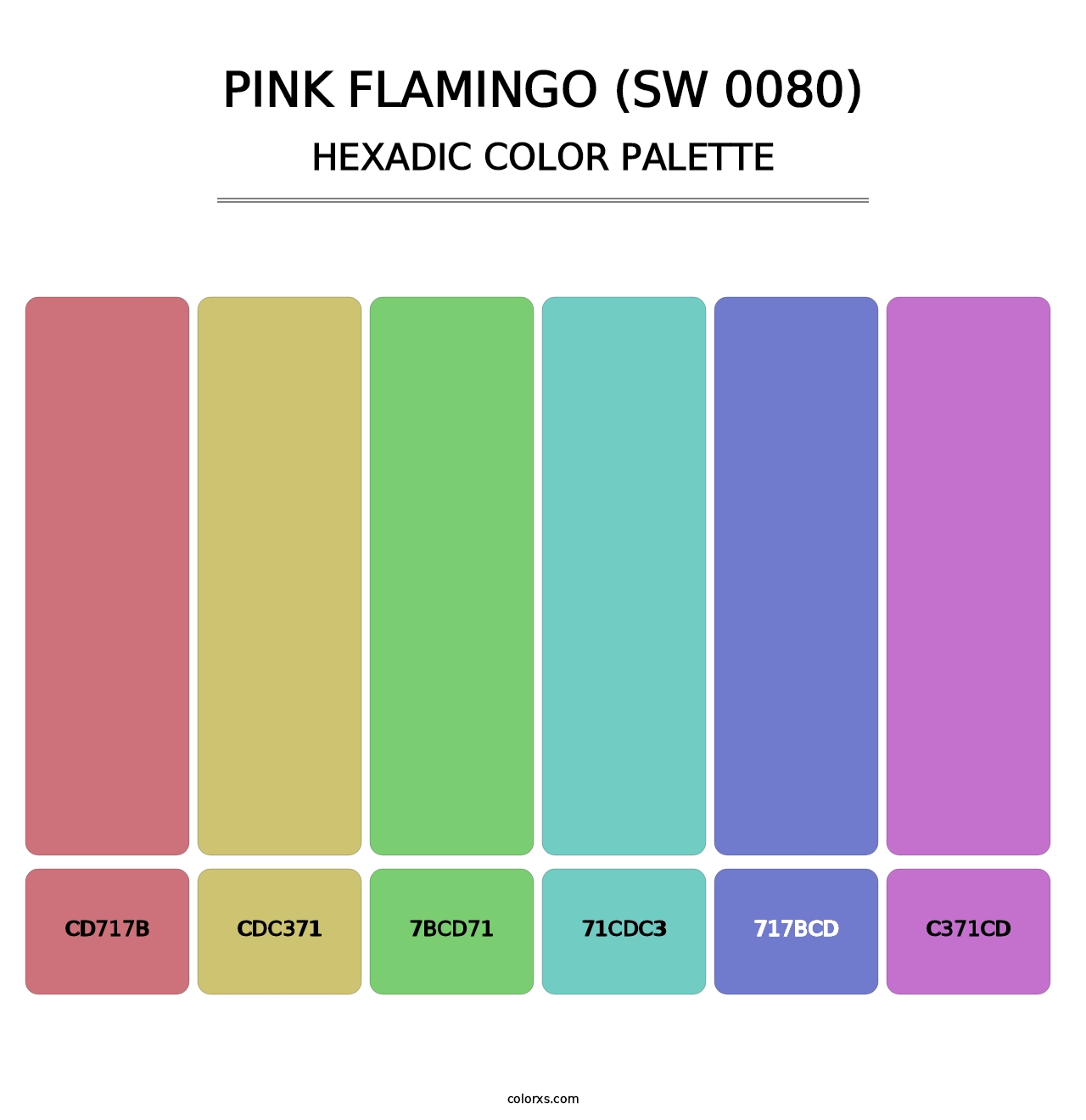 Pink Flamingo (SW 0080) - Hexadic Color Palette