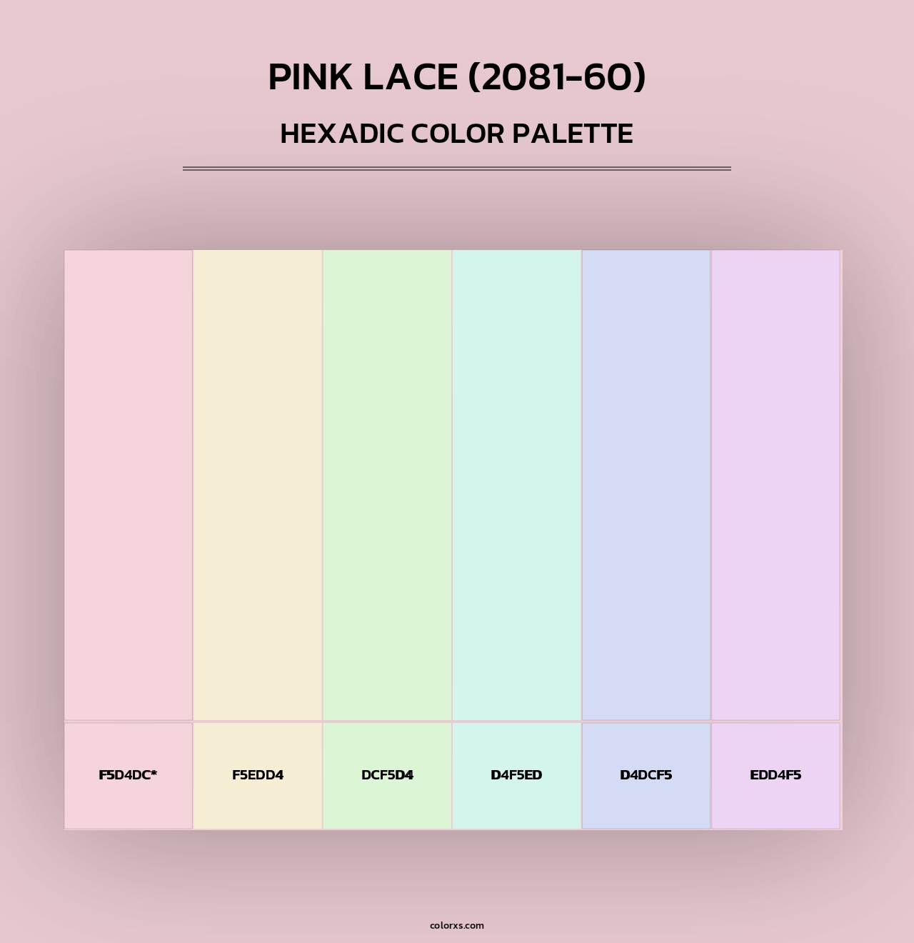 Pink Lace (2081-60) - Hexadic Color Palette