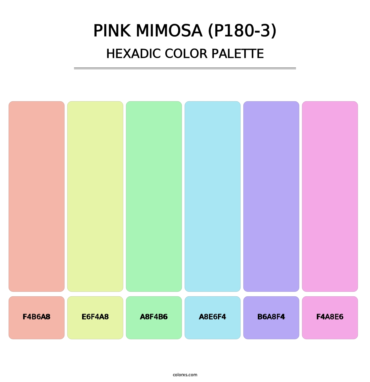 Pink Mimosa (P180-3) - Hexadic Color Palette